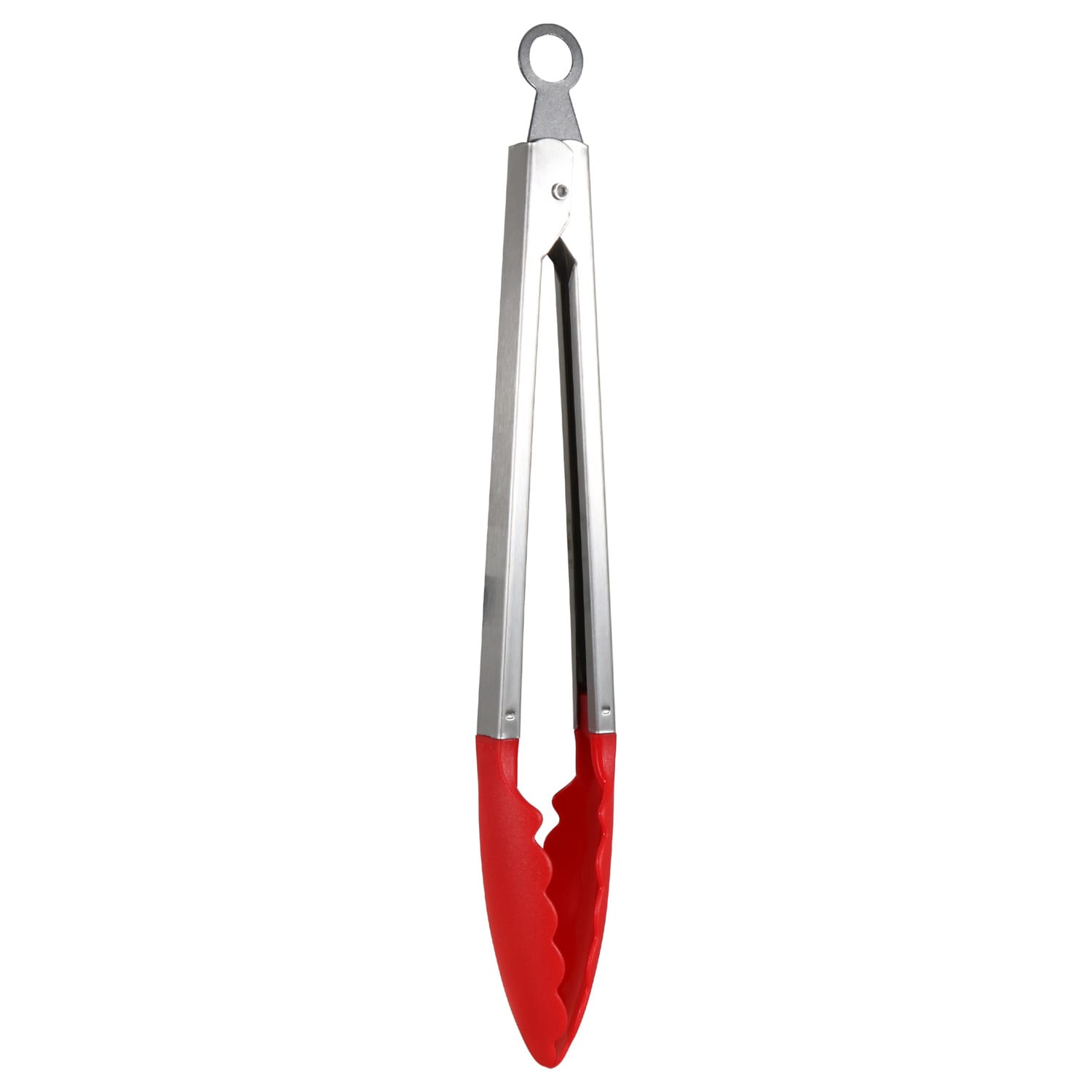 Stainless Steel and Plastic Utility Tongs, 12.5x1.5 in. (Pack of 24)