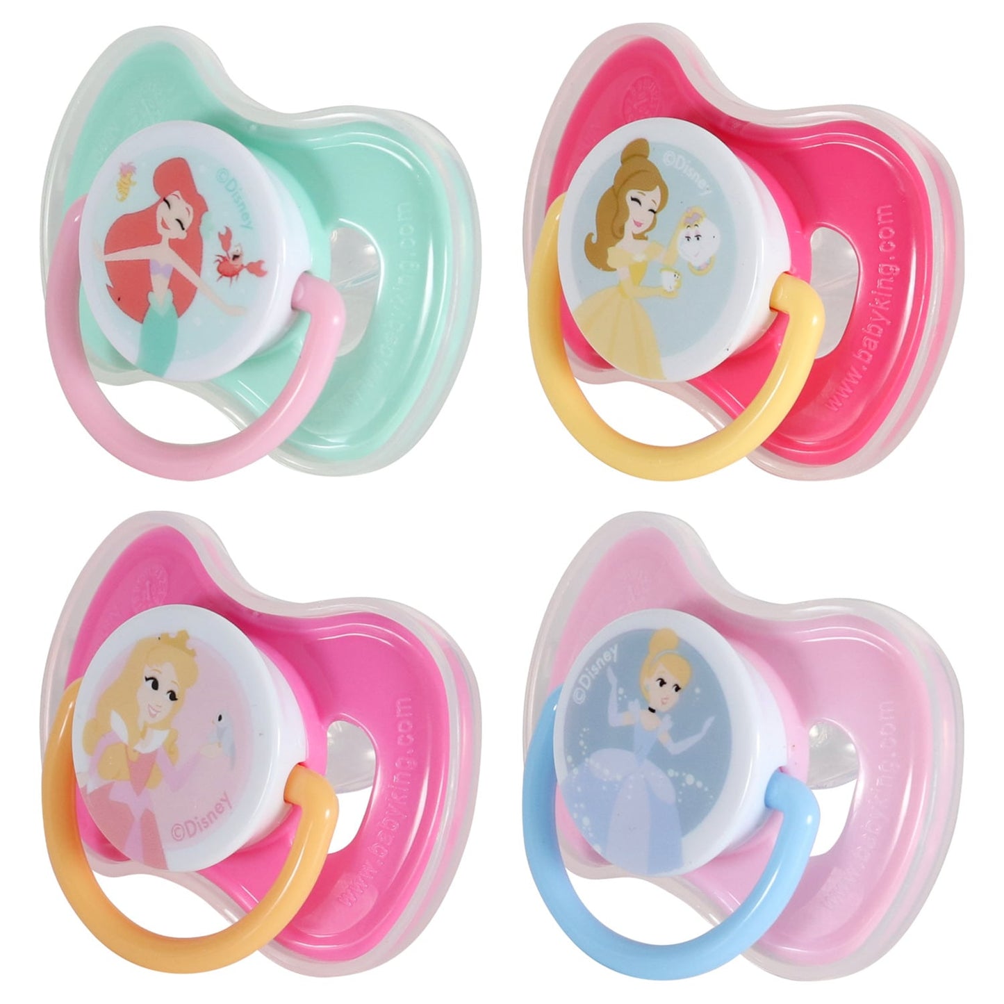 Disney Princesses Babies Pacifiers with Covers (Pack of 12)