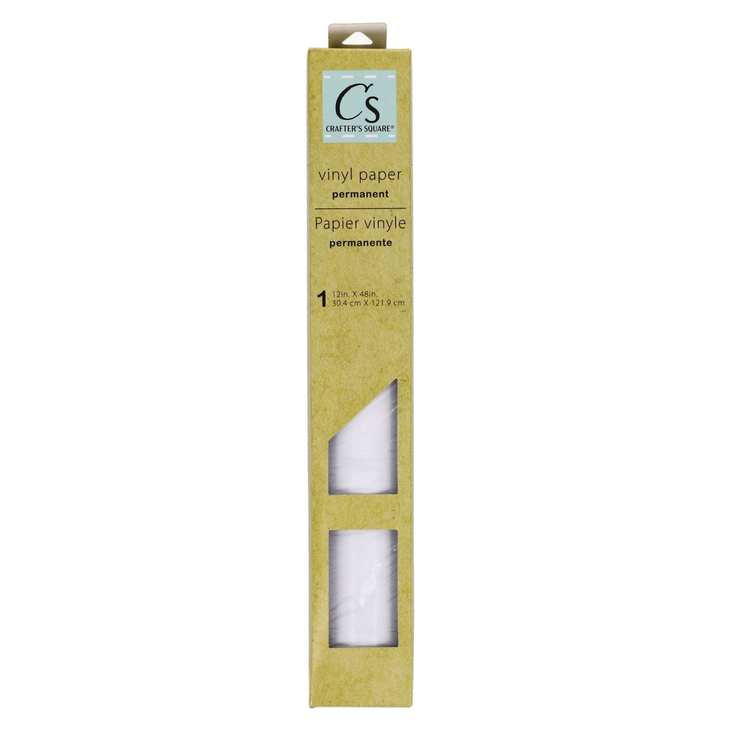 Crafter's Square Permanent White Vinyl Paper, 12x48 in. (Pack of 4)