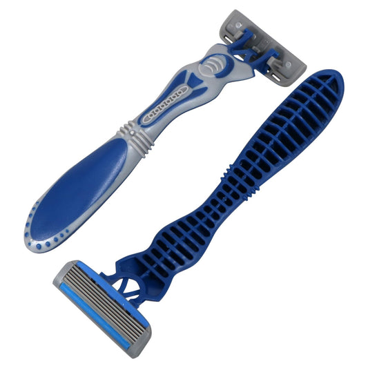 Assured 6-Blade Disposable Razors for Men, 2-ct. Packs (Pack of 24)