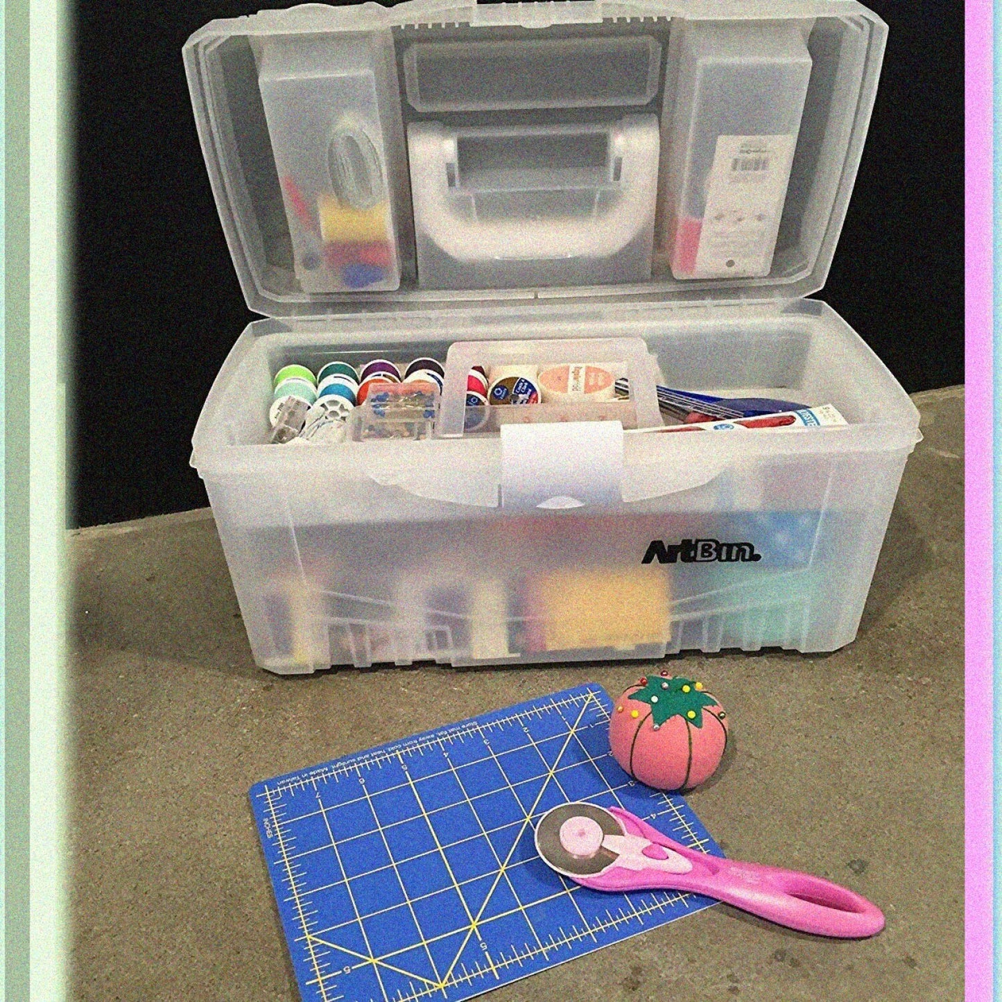 17 Inch Twin Top Supply Box with Handle