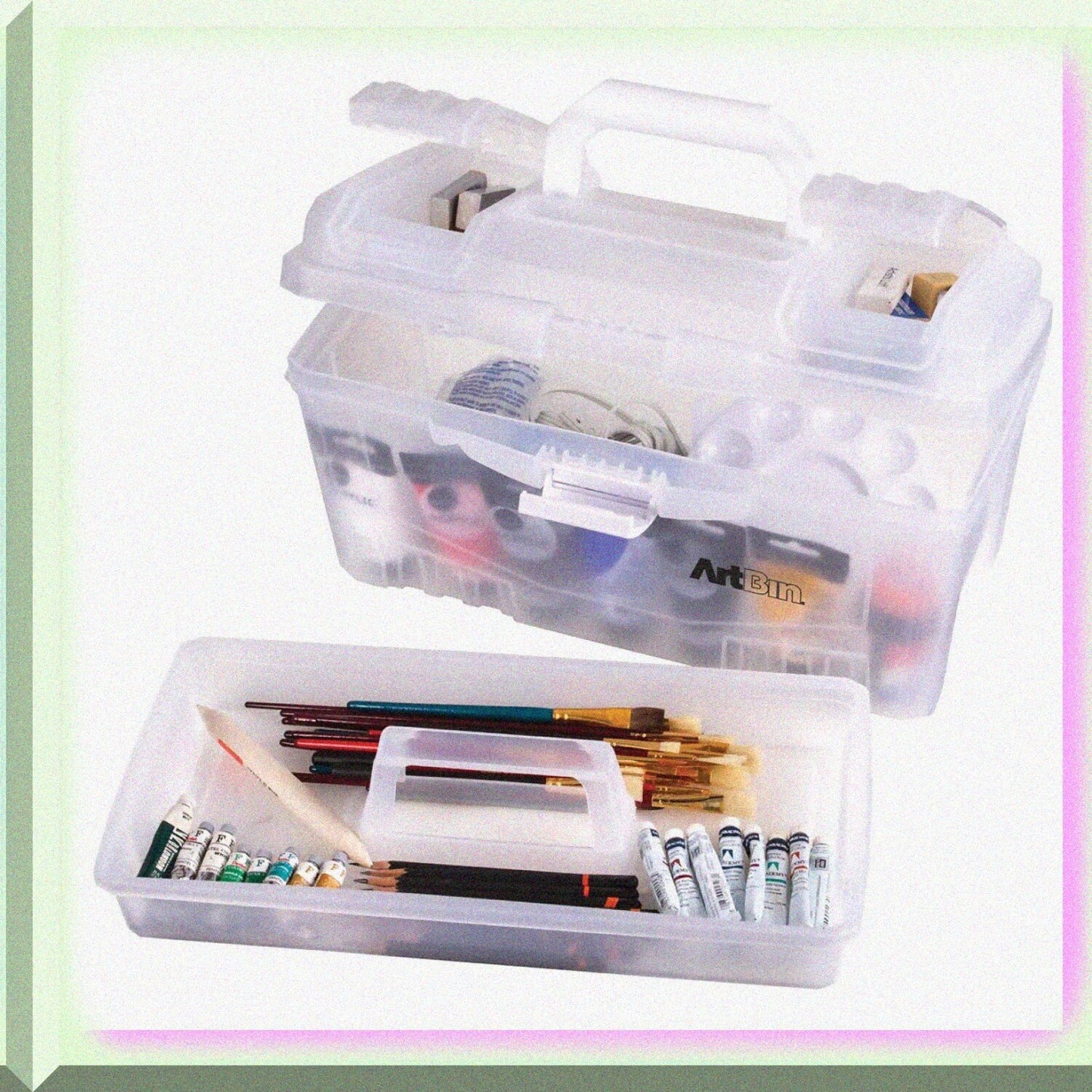 17 Inch Twin Top Supply Box with Handle
