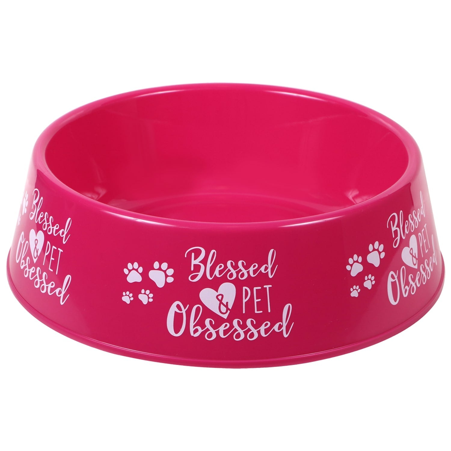Round Plastic Patterned Pet Bowls, 9.75x2.875-in. (Pack of 36)