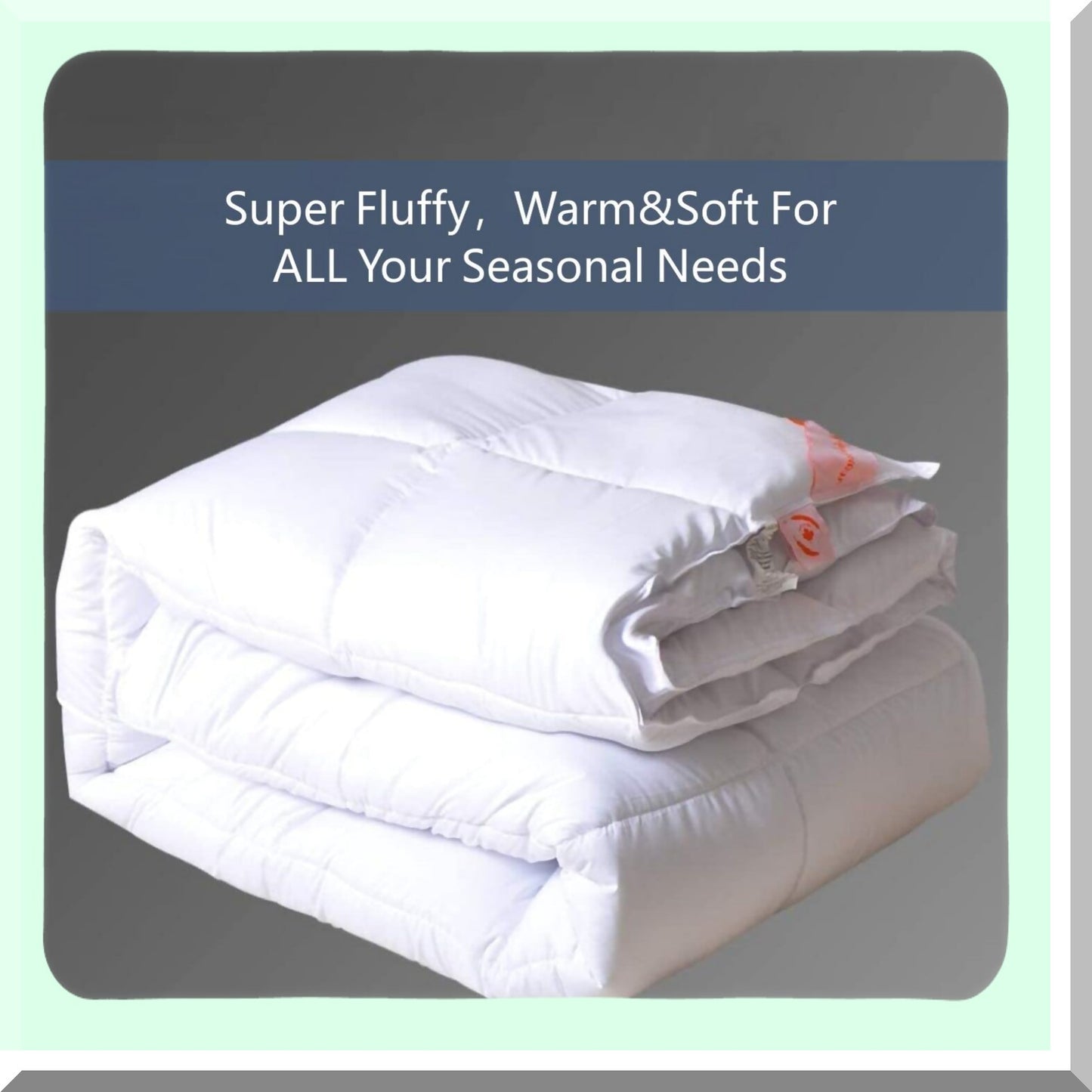 Breathable Microfiber Queen Comforter - Lightweight Quilted Duvet Insert with Corner Tabs - Soft Machine Washable Alternative Bedding - White, 90x90