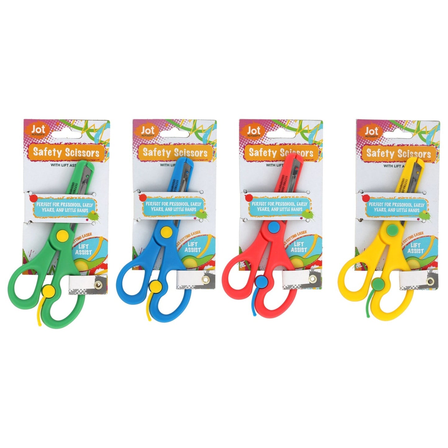 Jot Kids' Safety-Cut Scissors with Lift Assist, 5 in. (Pack of 36)