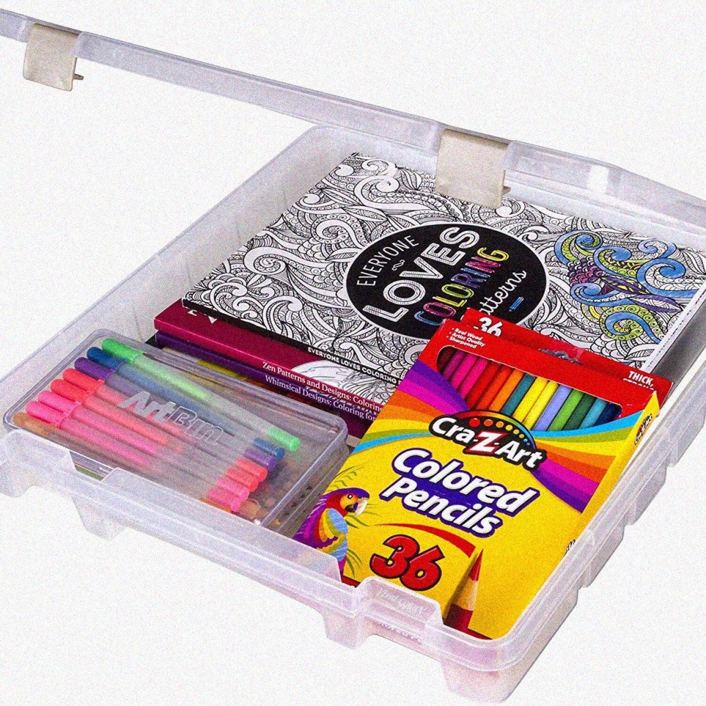 9100AB Super Satchel Slim Art Organizer, Clear