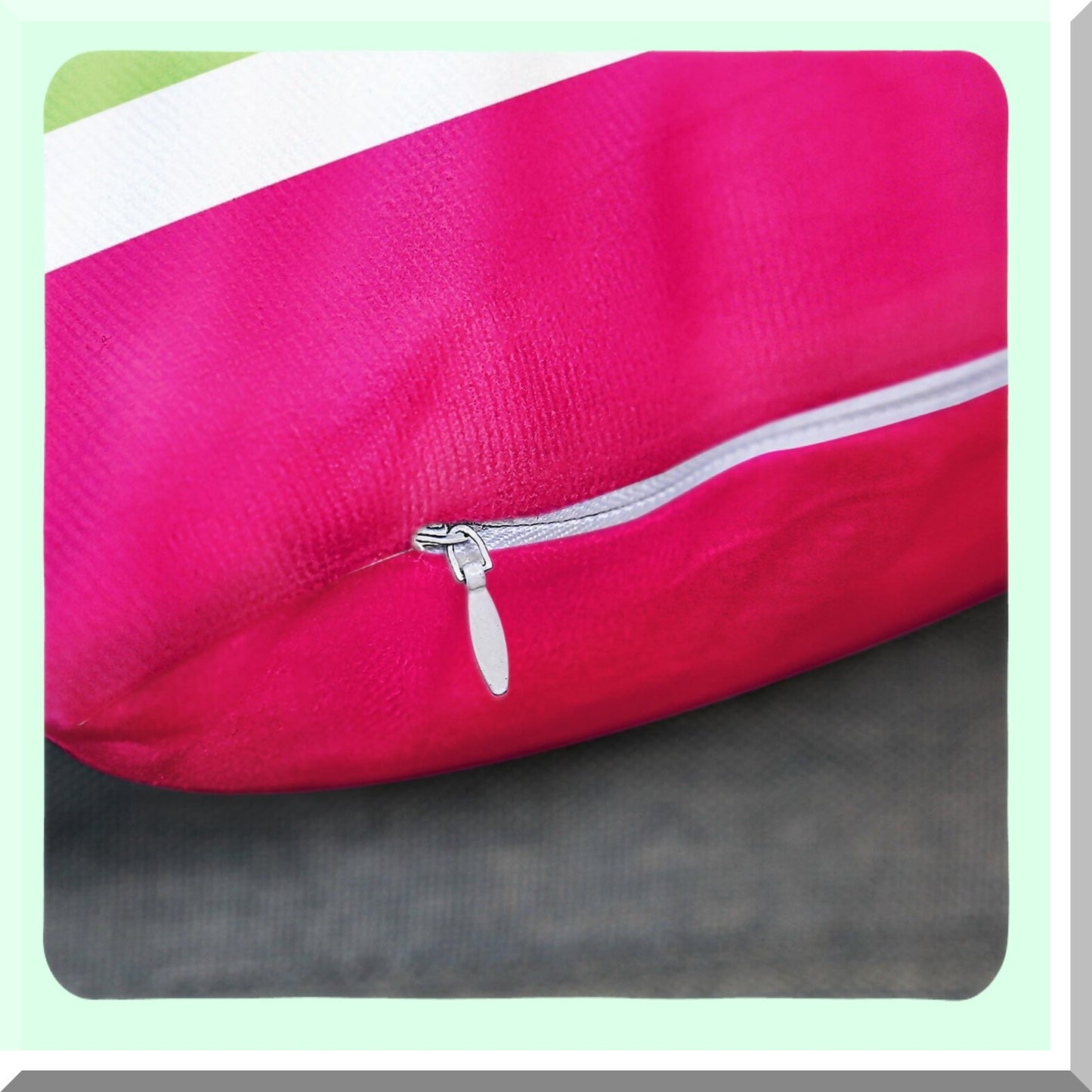 Hidden Zipper Decorative Pillowcase - 18x18 Inch Square Sofa Cushion Cover