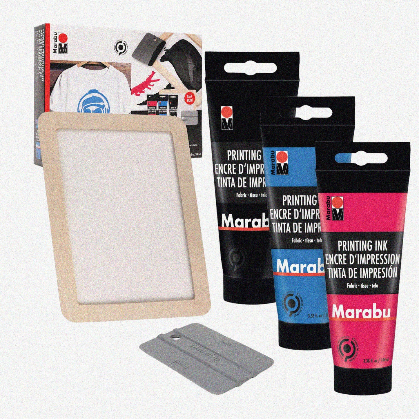 SilkMaster Screen Printing Kit with Reusable Frame and Ink