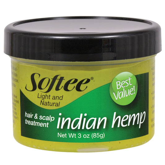 Softee Light and Natural Indian Hemp Hair & Scalp Treatment, 3-oz. Jars (6)