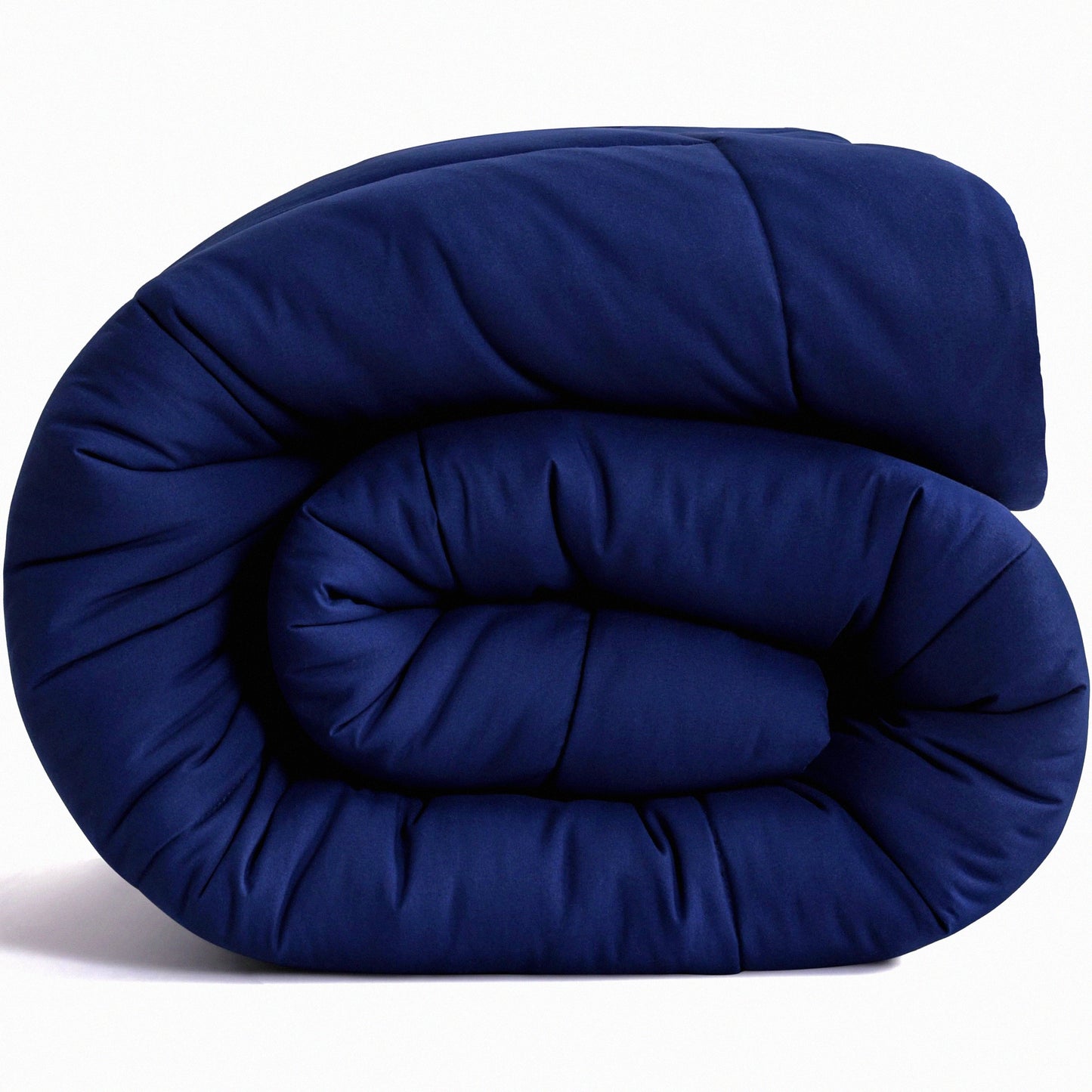 Navy Blue All Season Down Alternative Comforter - Quilted Duvet Insert with Corner Tabs for Queen Bed - Soft & Machine Washable Bedding Comforter