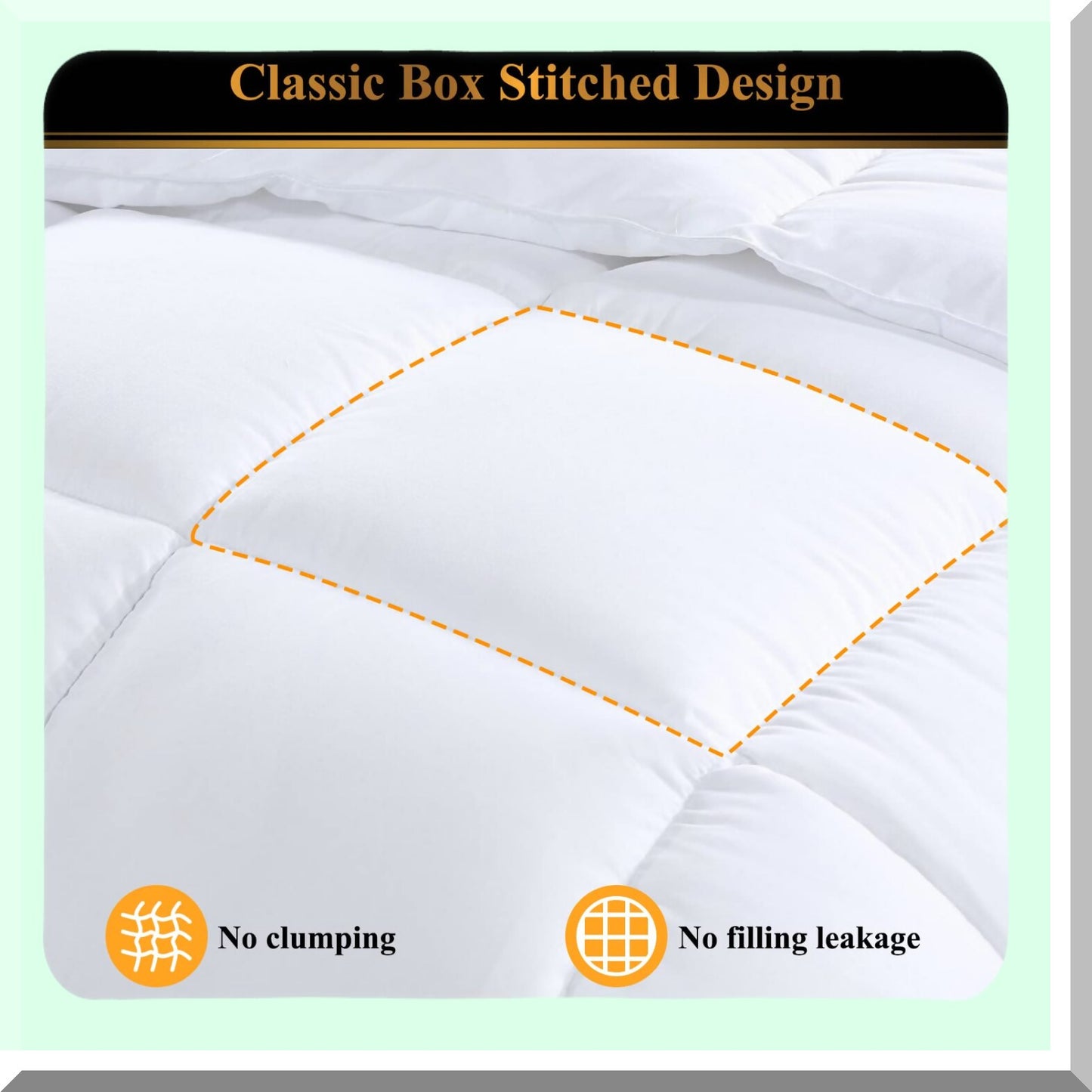 Luxury Peach Fabric Quilted Comforter - Queen Size All-Season Duvet Insert, Light Weight 350gsm Down Alternative Fiber, Hotel Quality Machine Washable Bedding