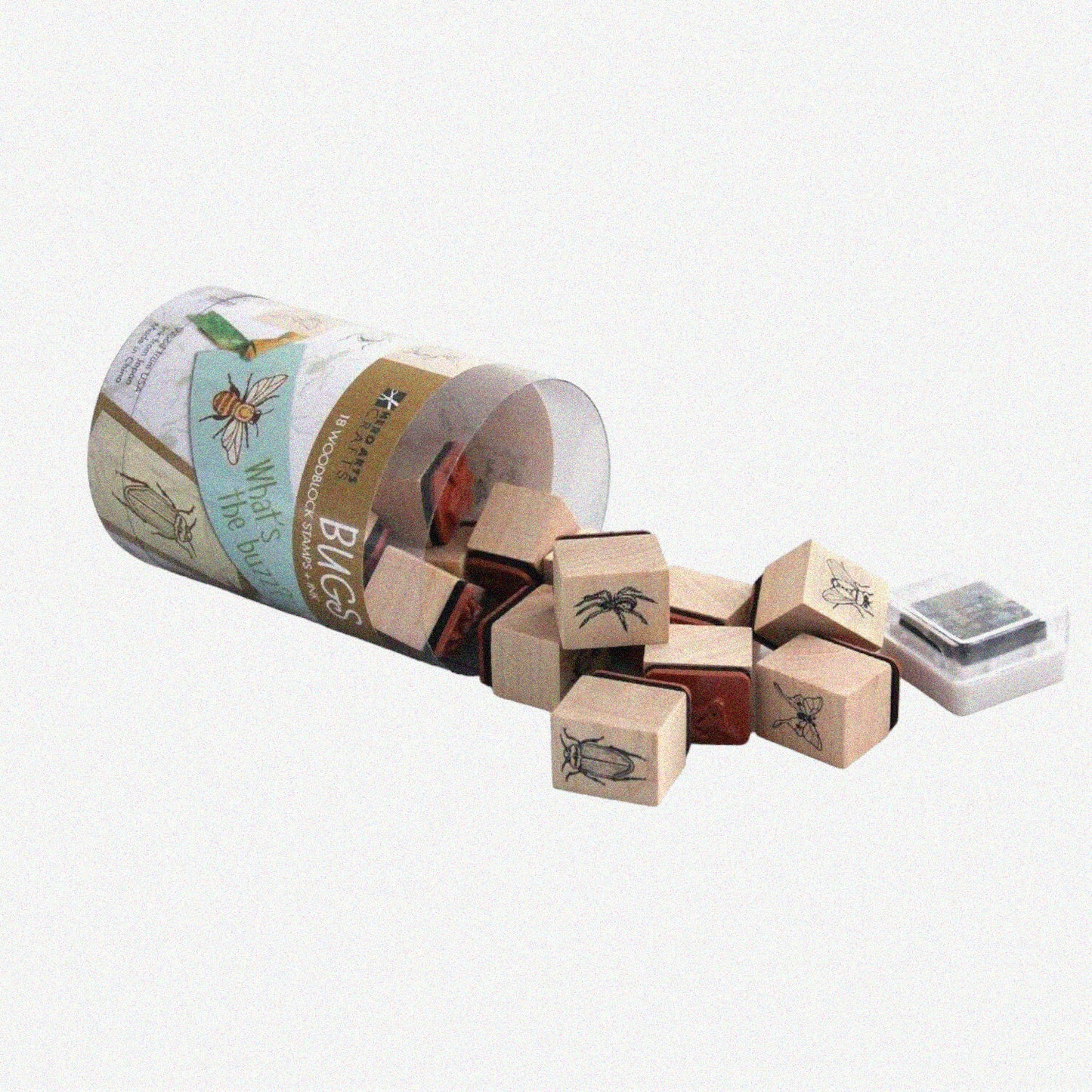 Ink n' Stamp Wood Sets Bugs with Ink Cube