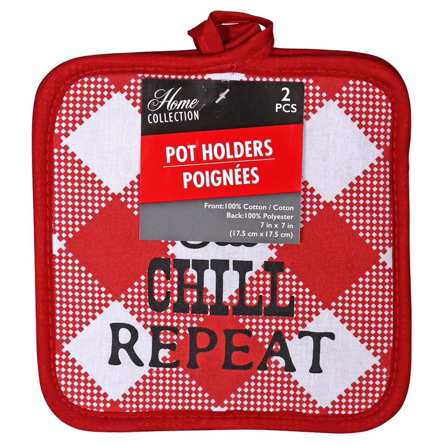 Home Collection Buffalo Check Oven Mitts and Pot Holders (Pack of 24)