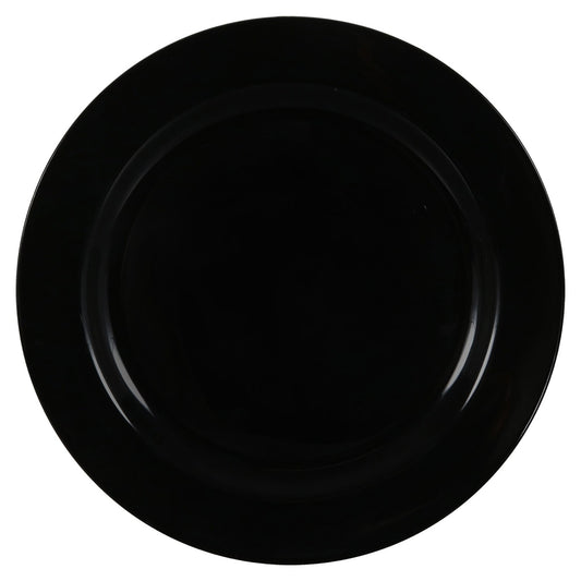 Solid Black Plates, 4-ct. Packs (Pack of 24)
