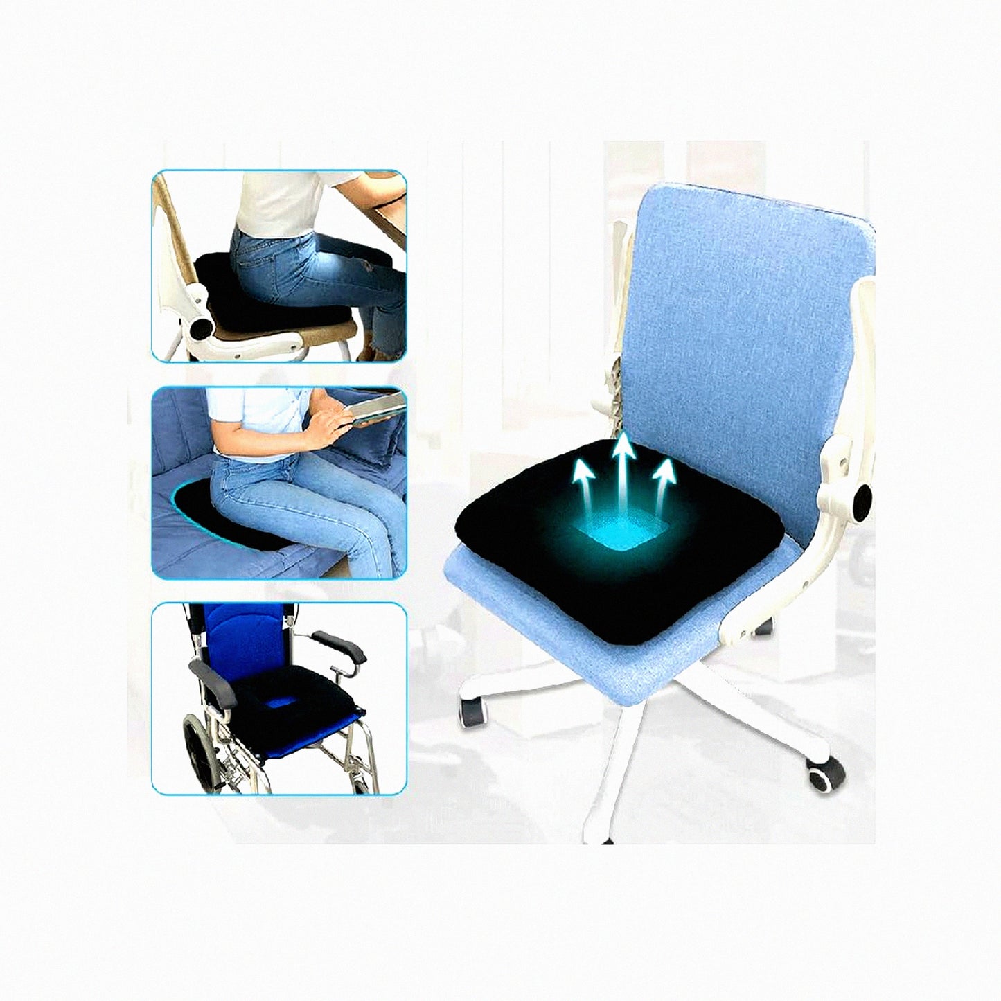 OrthoComfort Donut Seat Pillow - Relief for Hemorrhoids, Sciatica, Pregnancy, Tailbone Pain. Orthopedic Foam Cushion for Postpartum, Hip Surgery, Back Pain. Large Size for Comfortable Sitting and Sleeping. Ideal for Medical and Hospital Use.