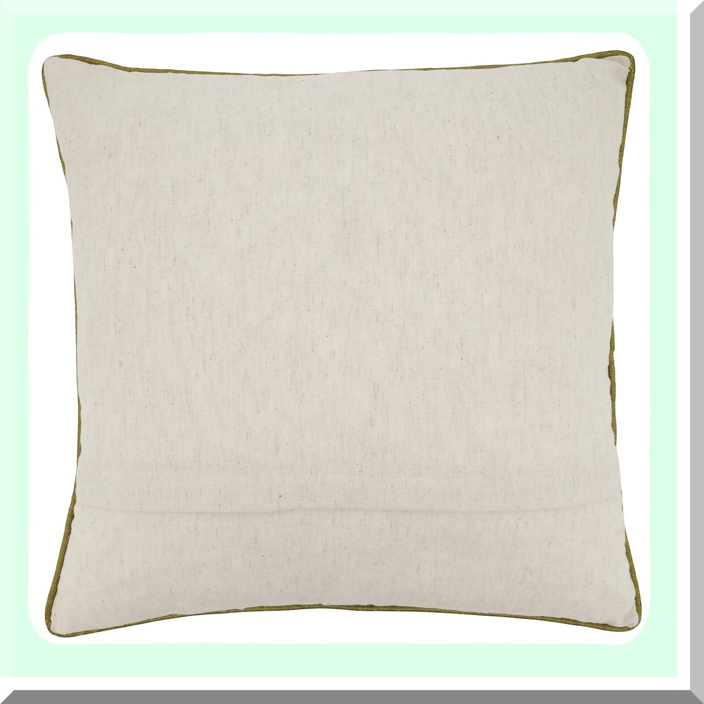 Nature's Embroidered Tree Pillow Cover - 18 Inch - Botanical Collection - Natural Home Decor - Calanthe Inspired - Eco-Friendly Cushion Case