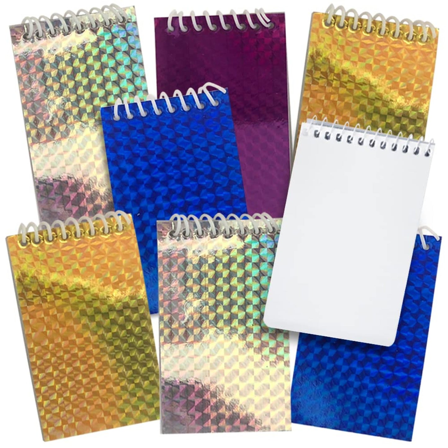 Mini Hologram Notebooks Pack of 12 for School and Office
