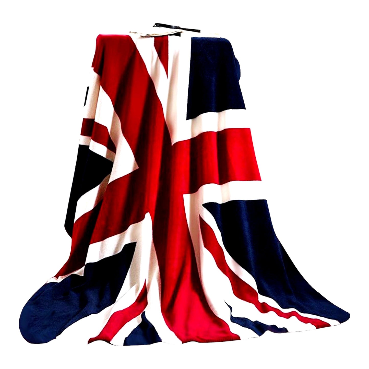 CozyBrit Union Jack Flannel Fleece Blanket - Warm, Comfy, Oversized Throw for Bed, Sofa, Couch, or Travel - 59"x79" British Flag Design for Bedroom & Living Room"