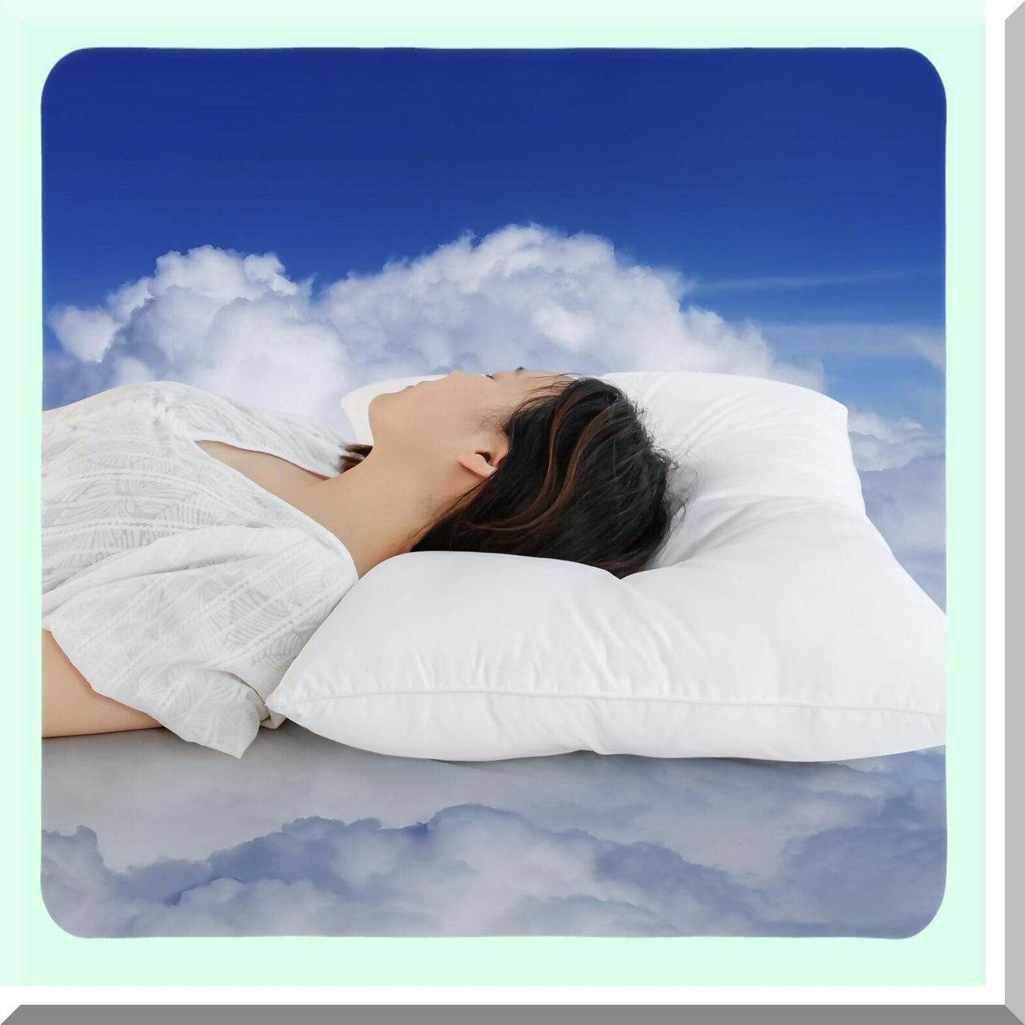 SleepGuard Comfort Pillows - 2 Pack | Back & Side Sleeper Ear Protection | Thin Medium Support with Concave Design | Soft & Elastic | Queen Size 20 x 30 in | White Color | Set of 2