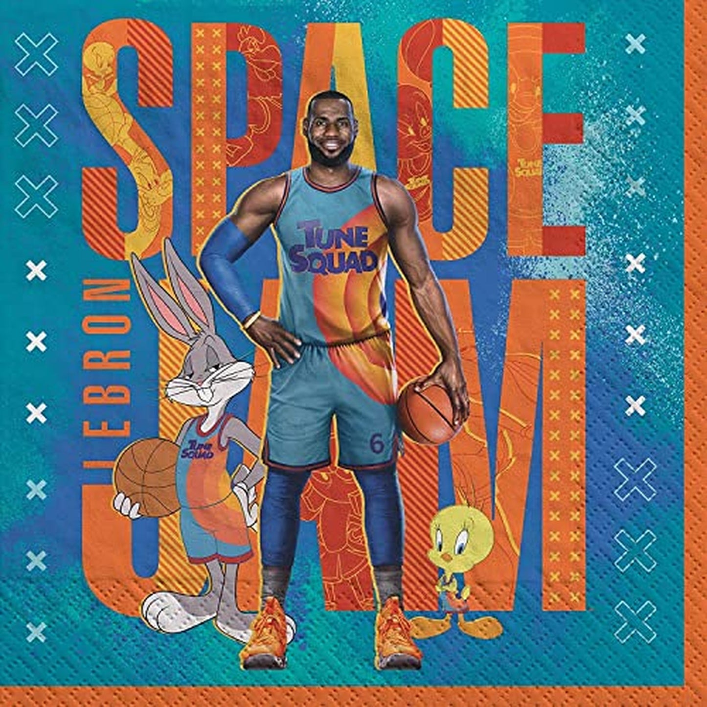 Space Jam Lunch Napkins - 16 Paper Napkins 6.5" x 6.5"
