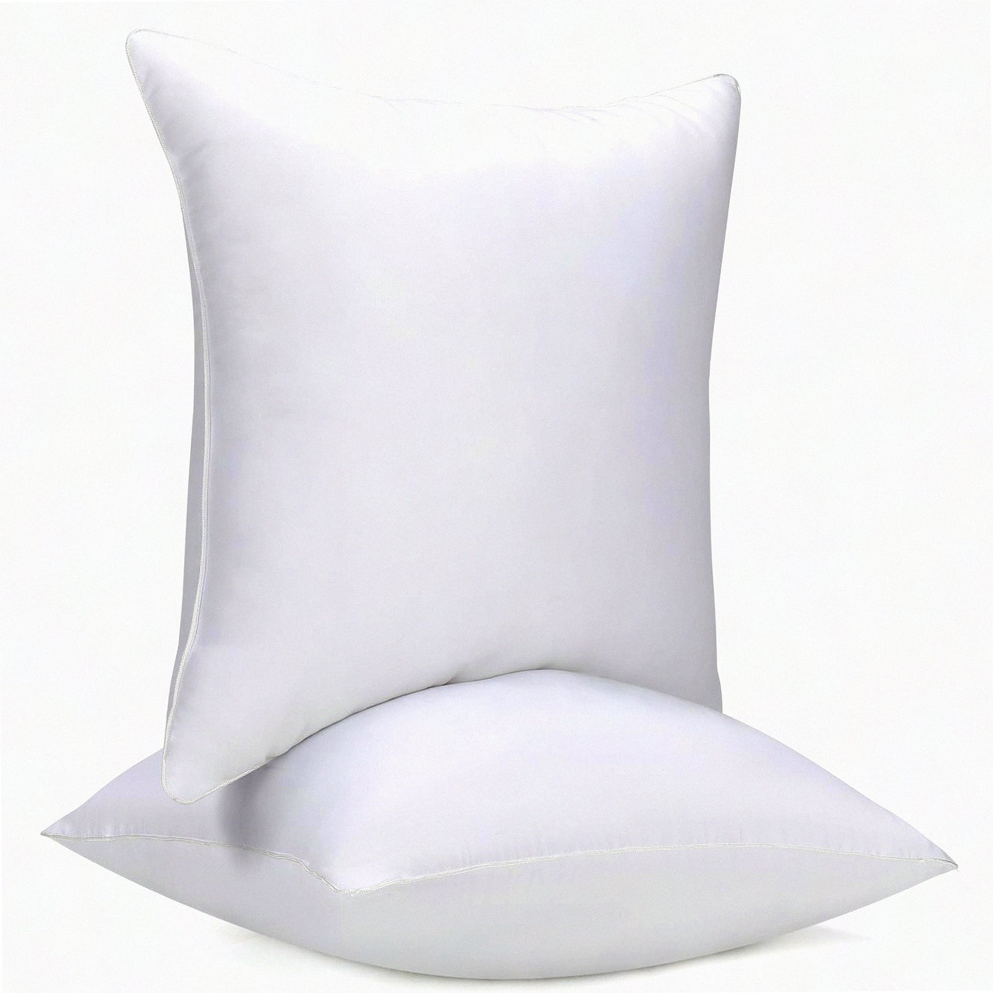 UltraSoft White Pillow Inserts - 20x20 Inches (Pack of 2) | Hypoallergenic Decorative Stuffer Pillows | Lightweight Down Alternative Sham Stuffer | Square Poly Fill Cushions