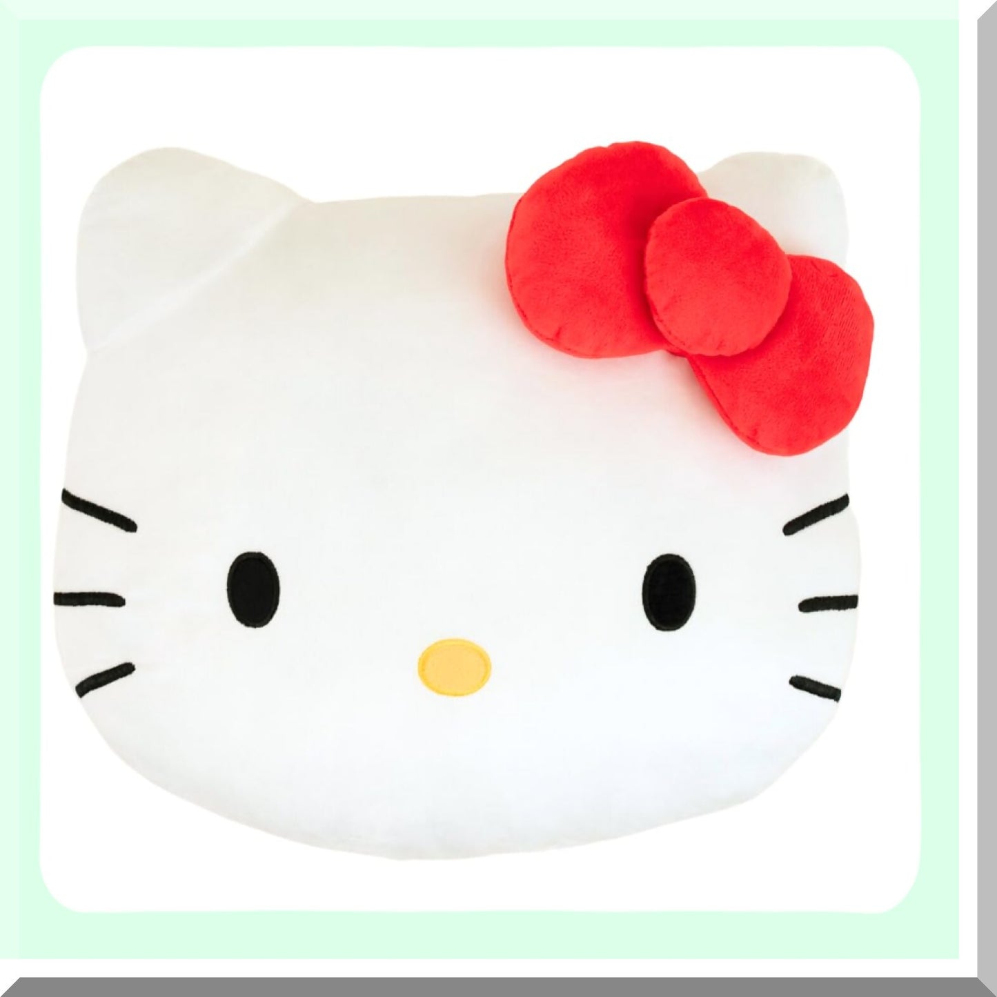 Super Plush Hello Kitty Throw Pillow - Soft Decorative Bedding, 16" Inch - Officially Licensed Cozy Cushion for Kids and Adults - Cute and Comfy Home Decor Accessory