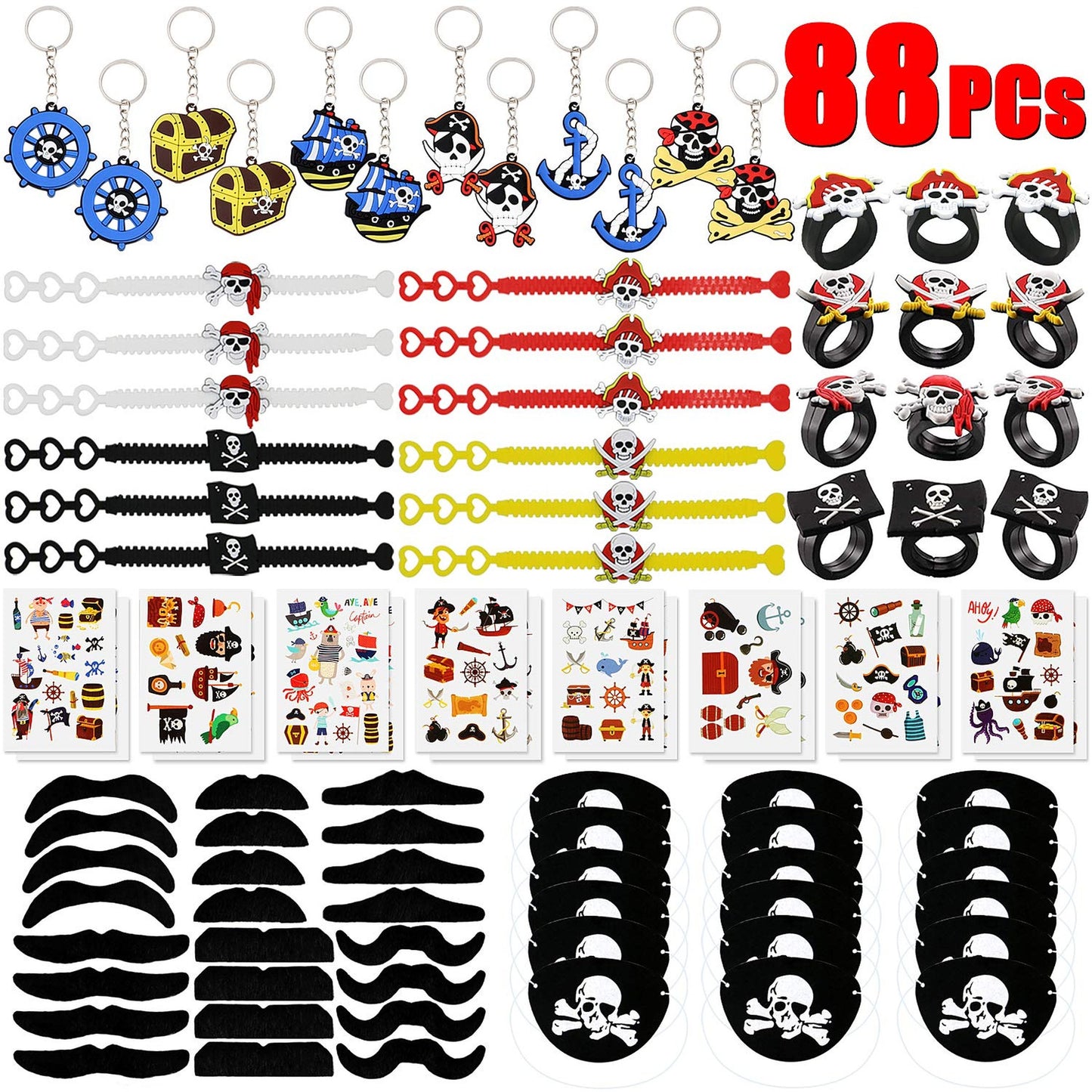 Pirate Party Favors Set for Kids Birthday Celebration
