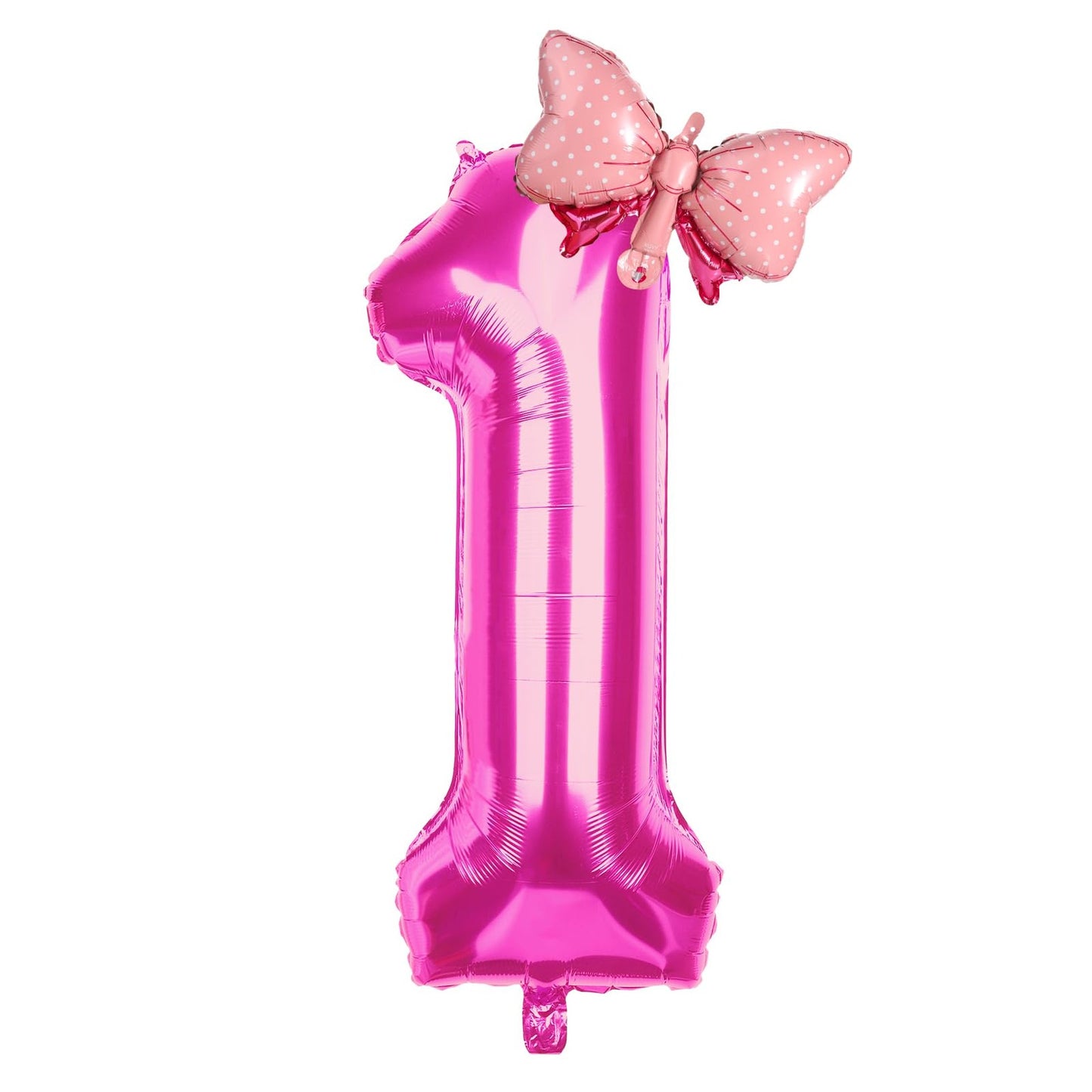 Pink Number Party Balloons - Celebrate with Style! Perfect for Birthdays, Weddings, and Anniversaries. Get your Bow Tie Helium Balloons now!