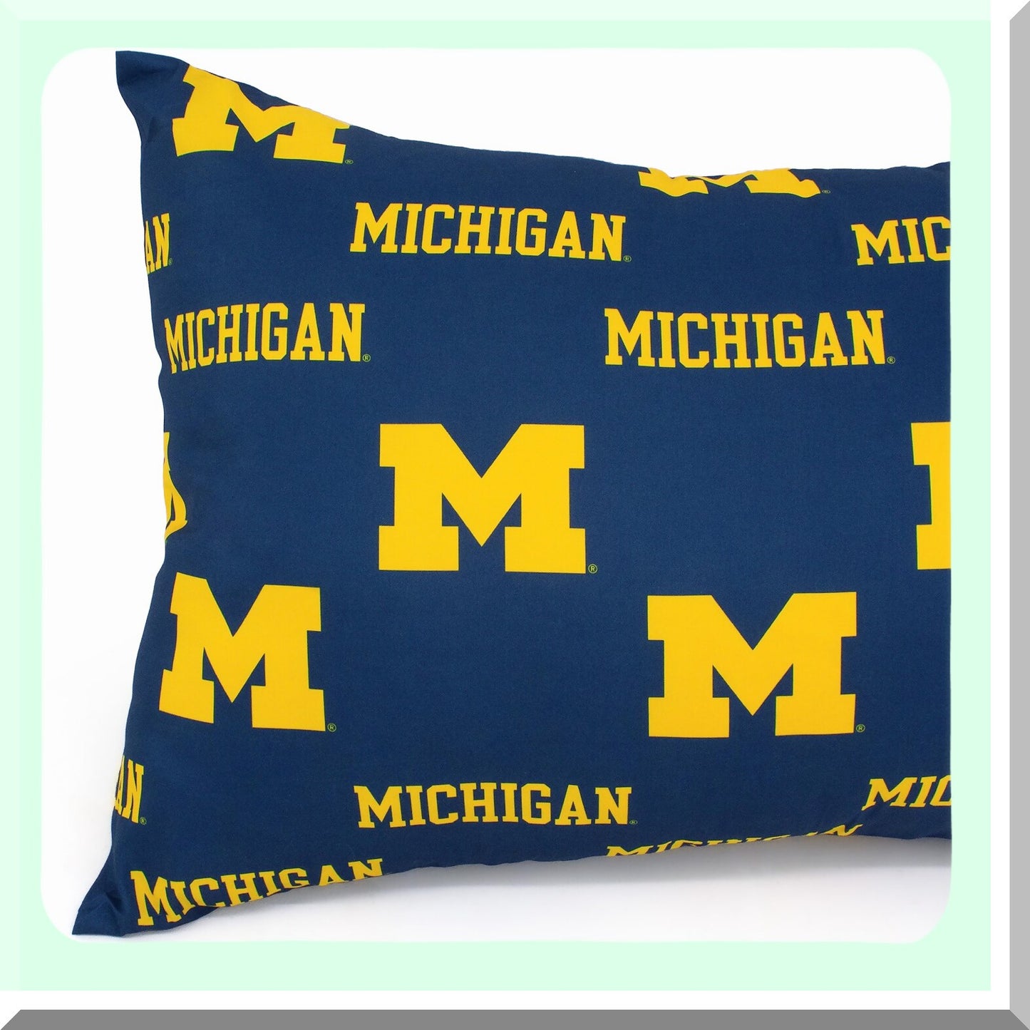Michigan Comfort Body Pillow - 20" x 60" - Supportive Wolverines Pillow for Better Sleep - NCAA Team Logo Design - Long Body Pillow for Ultimate Comfort