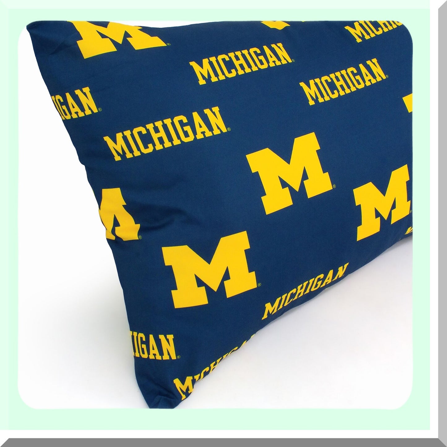 Michigan Comfort Body Pillow - 20" x 60" - Supportive Wolverines Pillow for Better Sleep - NCAA Team Logo Design - Long Body Pillow for Ultimate Comfort