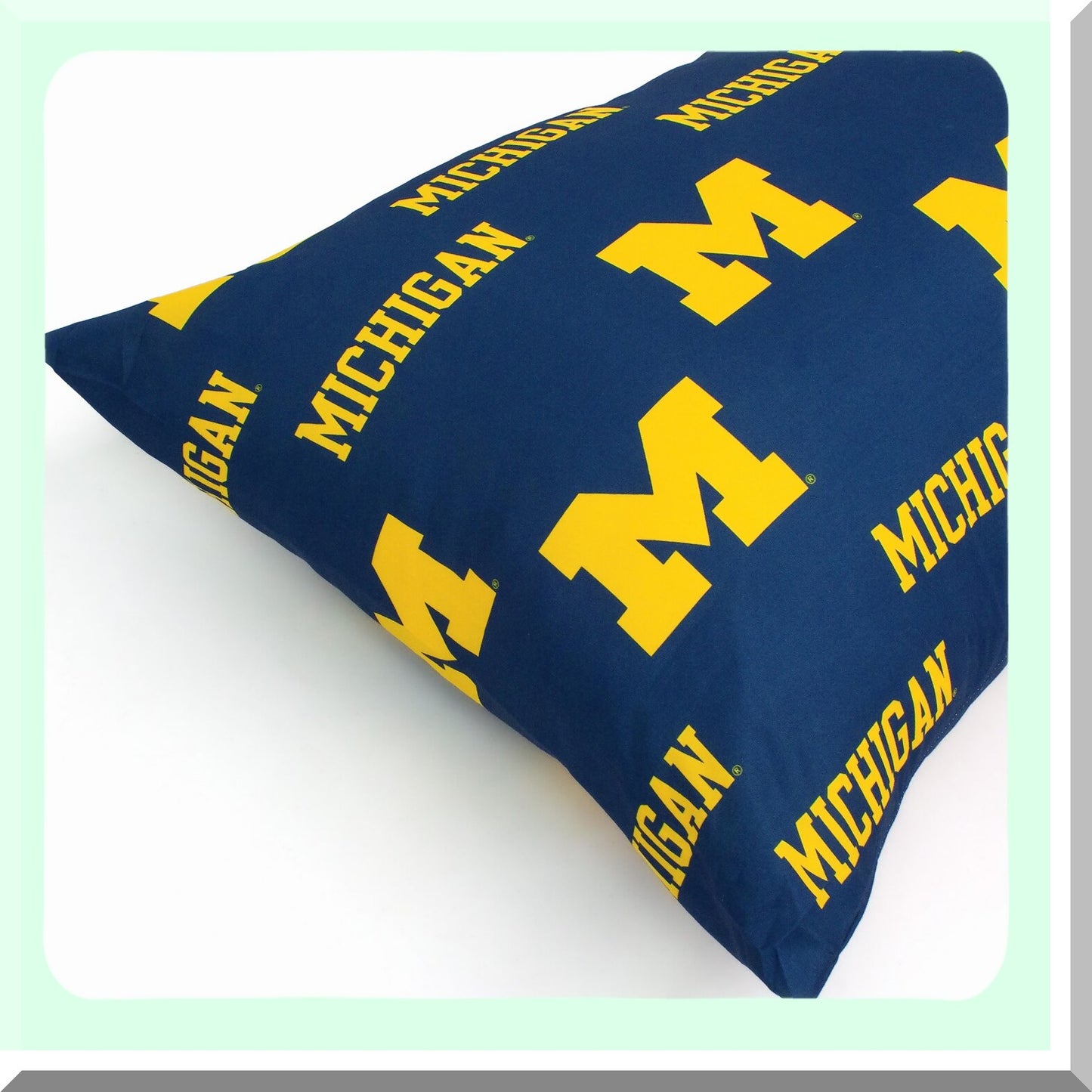 Michigan Comfort Body Pillow - 20" x 60" - Supportive Wolverines Pillow for Better Sleep - NCAA Team Logo Design - Long Body Pillow for Ultimate Comfort