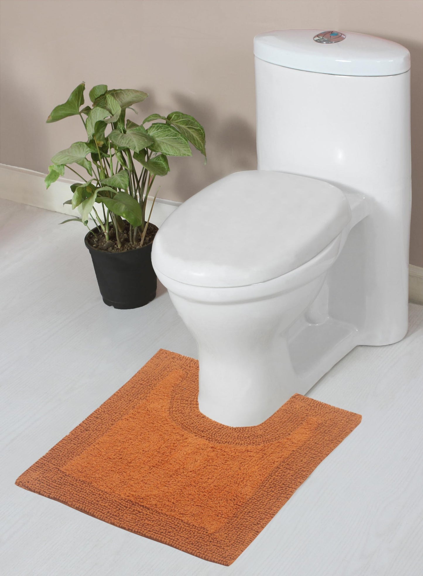 Reversible Cotton Bathroom Rugs Set 20"x20"