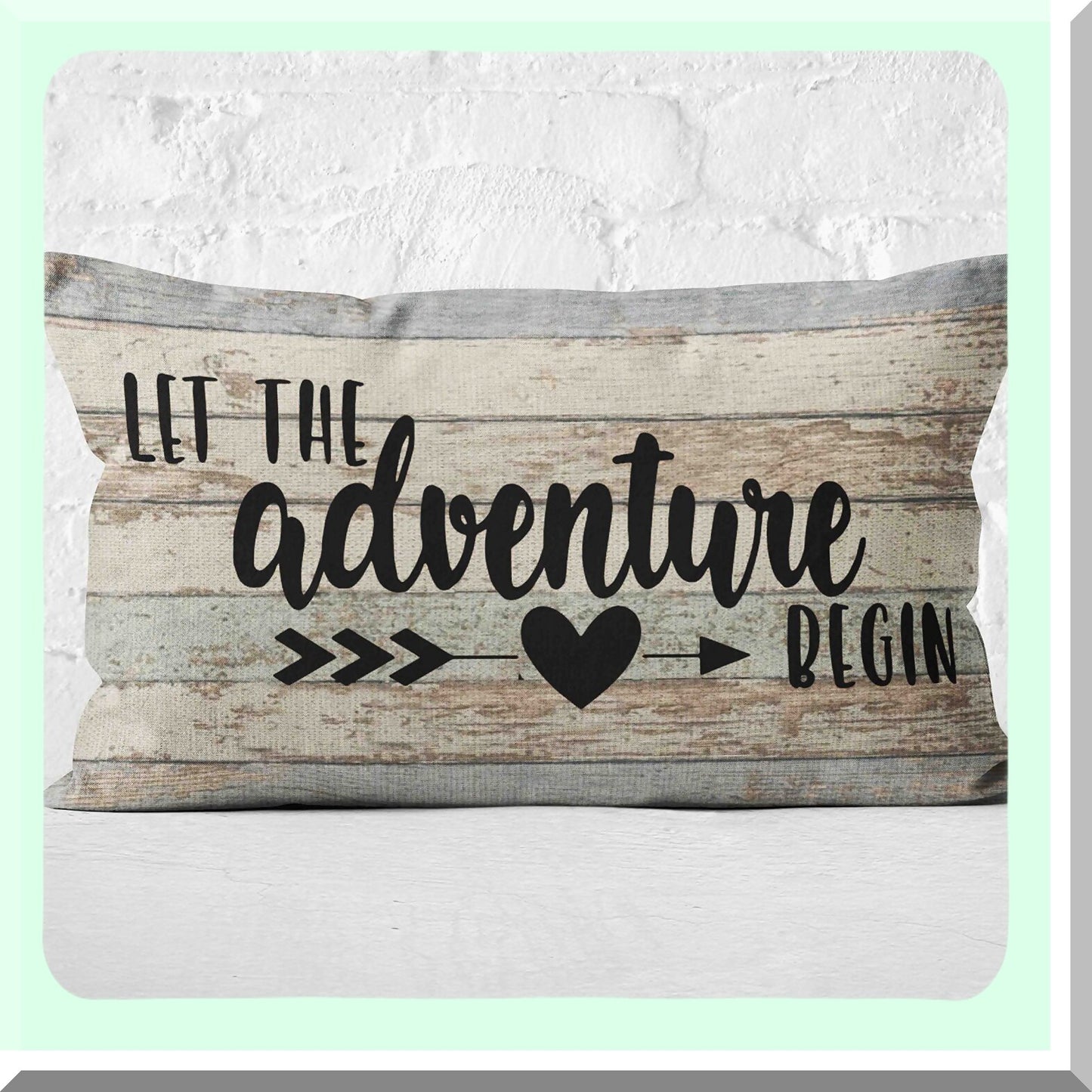 Adventure Haven RV Pillow Covers - Set of 2, Camping Decor Gifts, Camper Accessories, Double-Sided Print 12x20 Cushion Covers, Interior RV Decorations