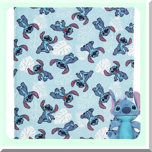 Stitch Cuddle Palms Silk Touch Throw & Hugger Pillow Set, 40" x 50""