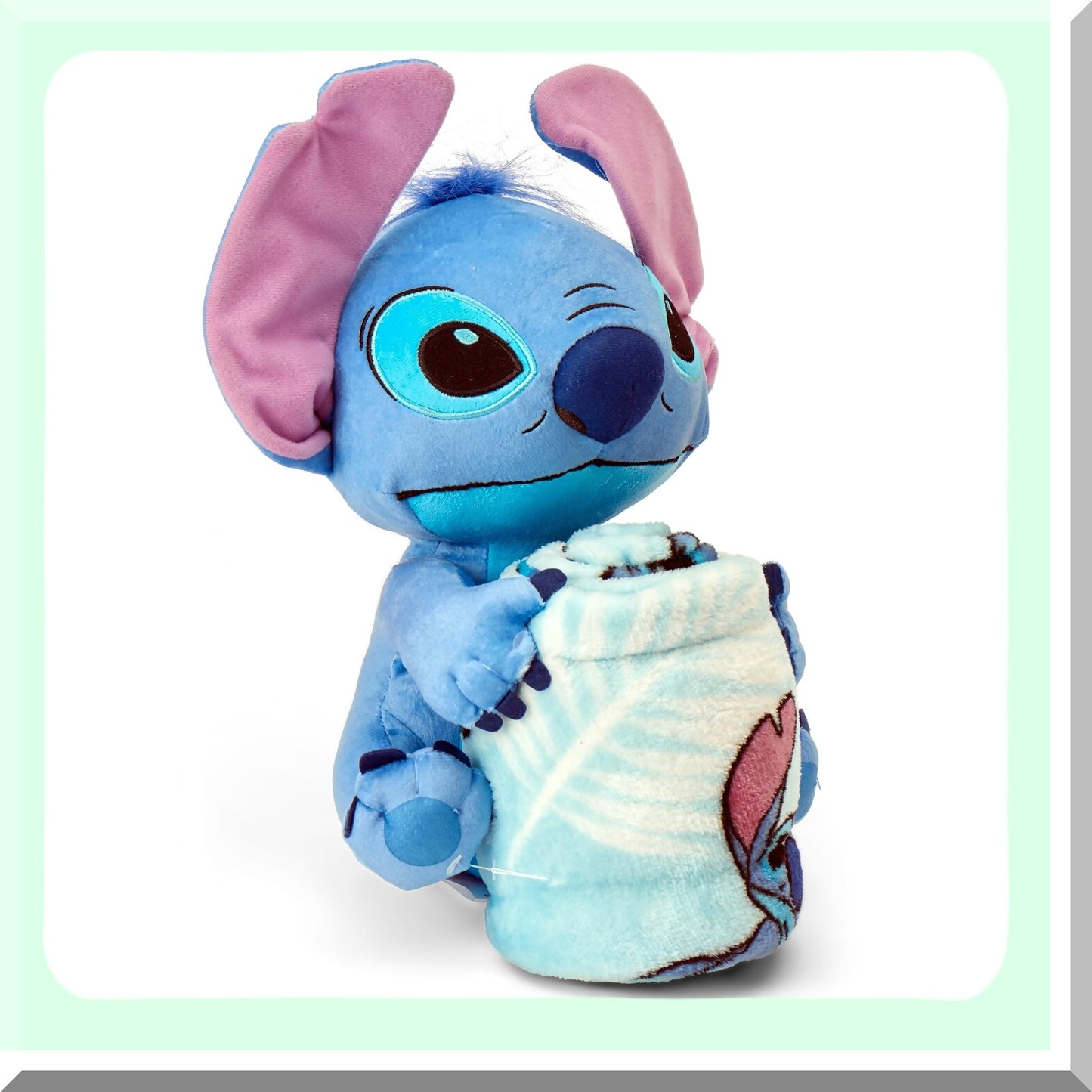 Stitch Cuddle Palms Silk Touch Throw & Hugger Pillow Set, 40" x 50""