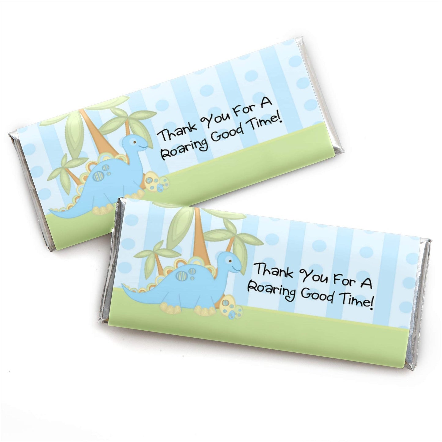 Baby Boy Dinosaur Candy Bar Wrappers for Baby Shower or Birthday