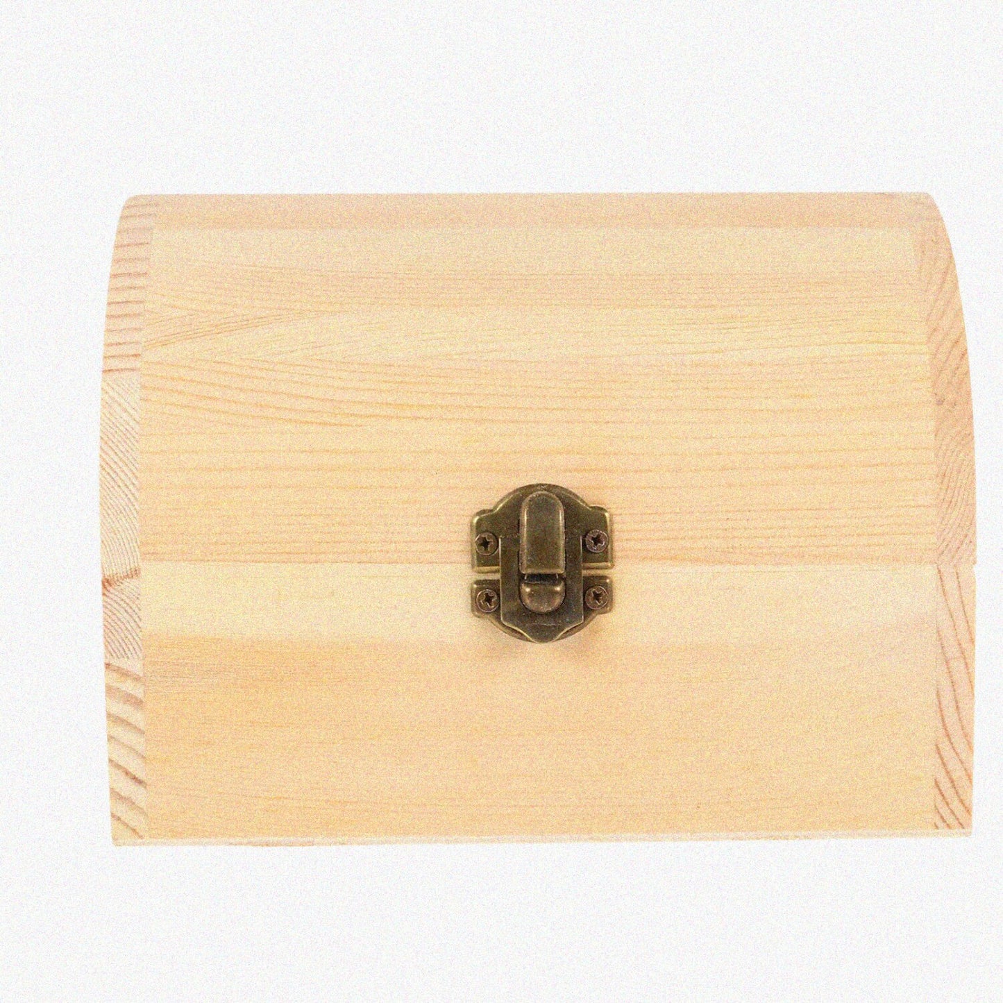 Unfinished Wooden Storage Box 6.3"x4.53"x4.72"