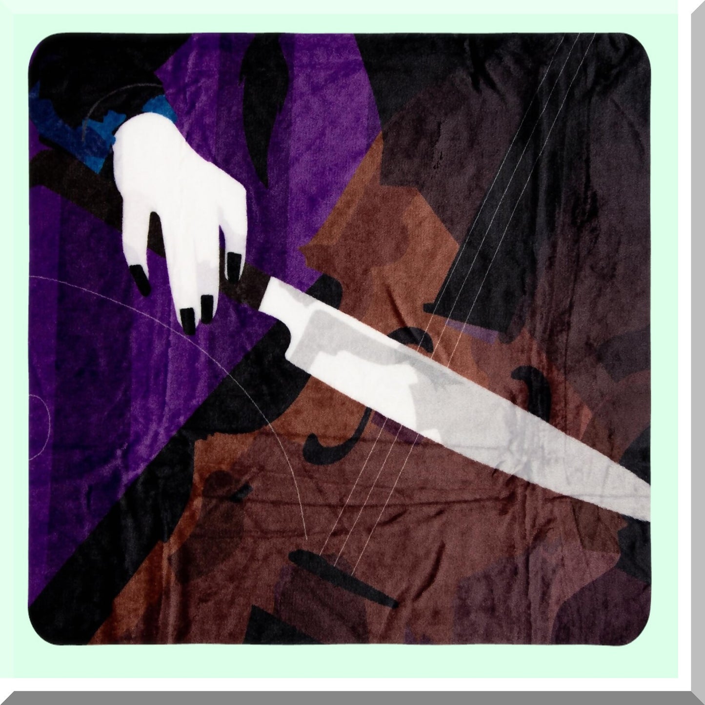 Wednesday's Cello Silhouette Fleece Throw Blanket - 45x60 Inches