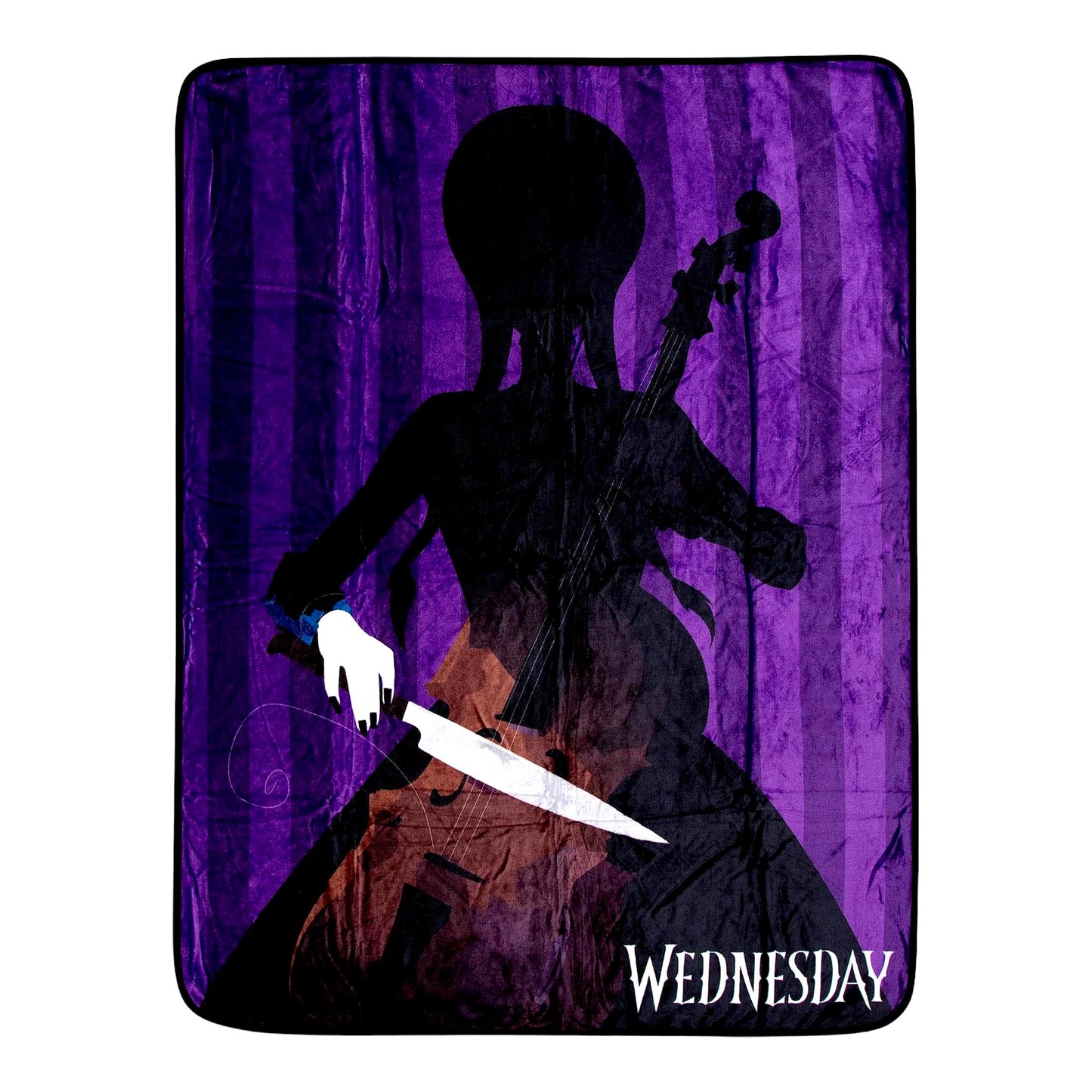 Wednesday's Cello Silhouette Fleece Throw Blanket - 45x60 Inches