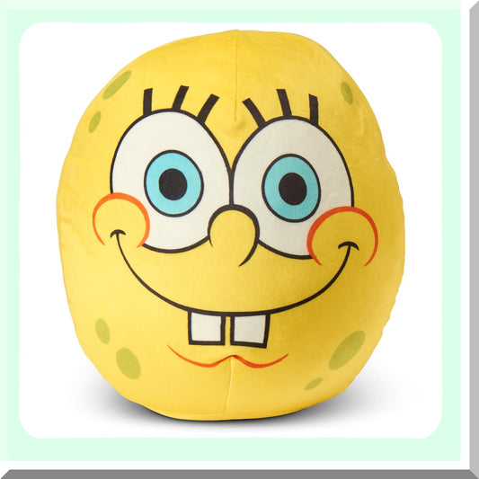 Cloud Comfort Sponge Pillow - 11 Inch Plush Cushion for Neck and Back Support, Hypoallergenic Spongebob Design, Single Pack for Ultimate Relaxation