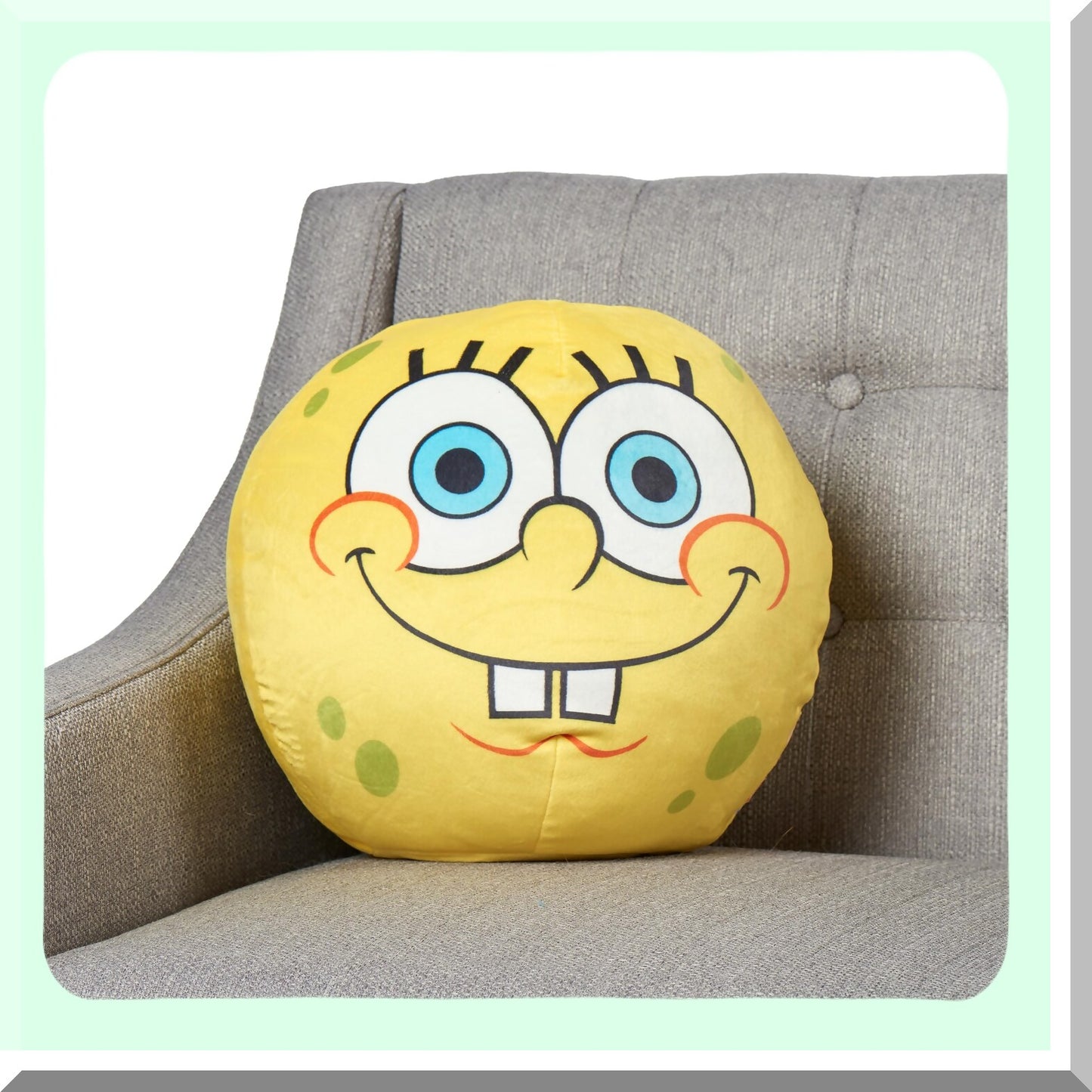 Cloud Comfort Sponge Pillow - 11 Inch Plush Cushion for Neck and Back Support, Hypoallergenic Spongebob Design, Single Pack for Ultimate Relaxation