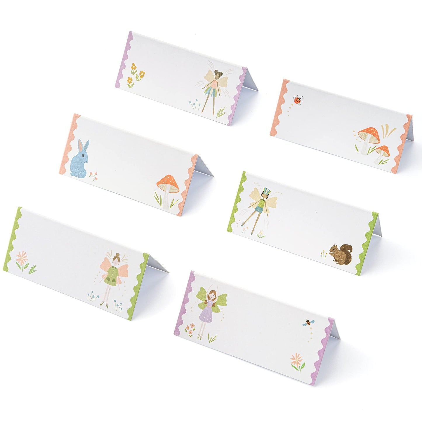 Woodland Fairy Place Card Set - Fairy Theme Party Table Setting with 36pcs Name Tags. Perfect for Girls Birthday Tea Party and other celebrations!