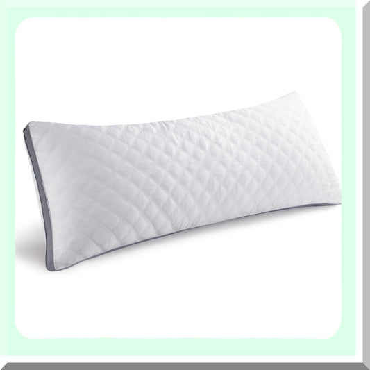 PlushDream Body Pillow - Premium Firm Long Pillow for Sleeping - Adjustable Side Support - Soft Fluffy Full Body Pillow 21 x 54