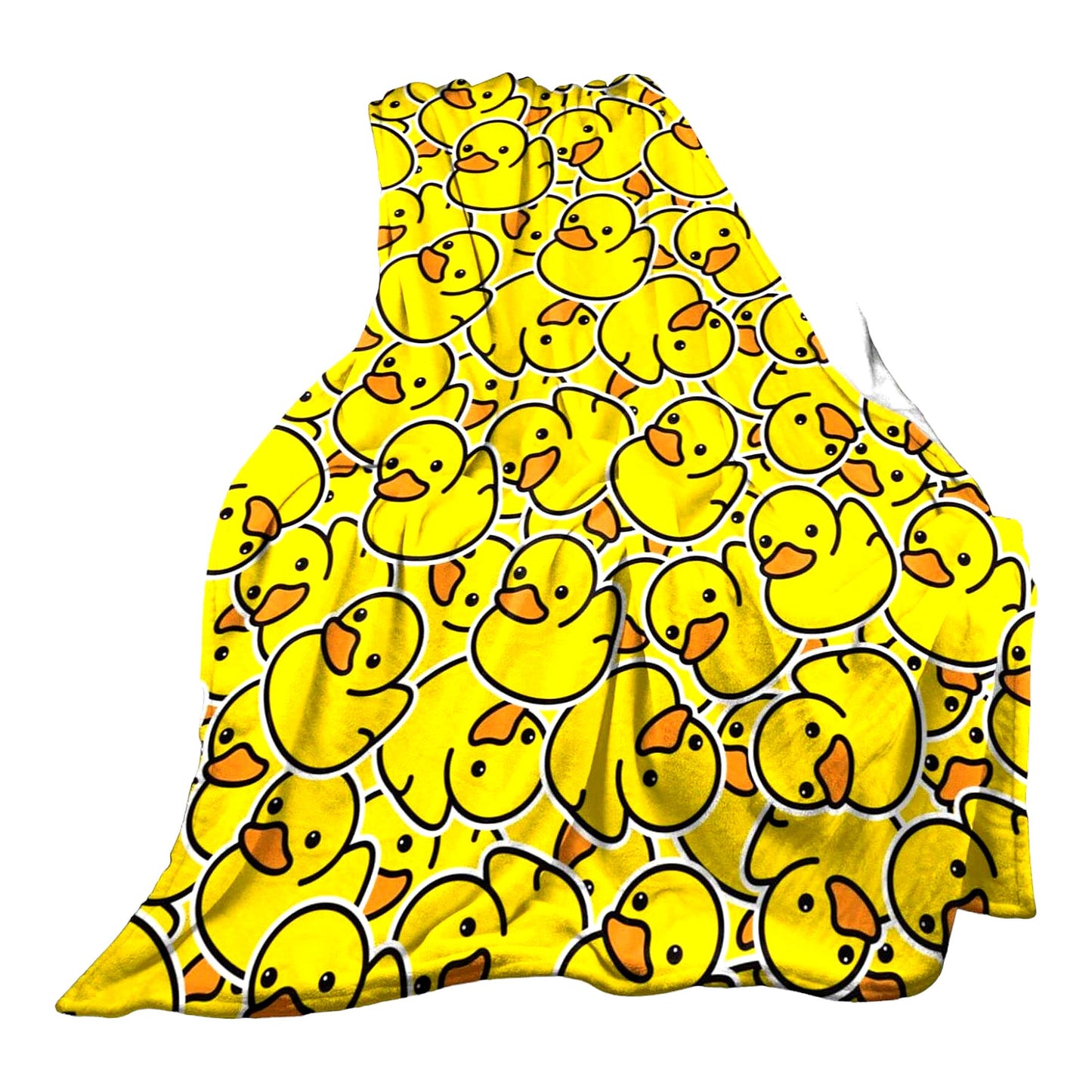 UltraSoft Yellow Duck Fleece Blanket - Cozy All-Season Throw for Bed, Chair, Car, Sofa, Couch - 60"x50""