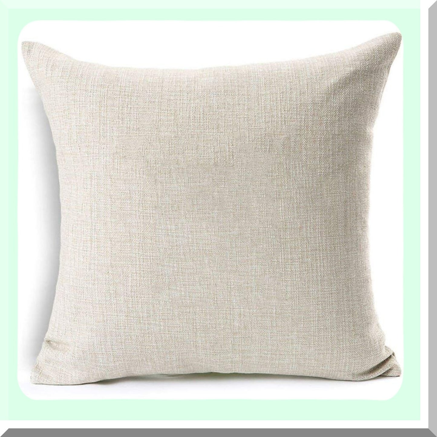 Eiffel Tower Linen Decorative Throw Pillow Cover - Parisian Square Cushion Slipcover for Couch Sofa Bed Living Room - Durable 18x18 Inch Home Decor Accent (1 Piece)