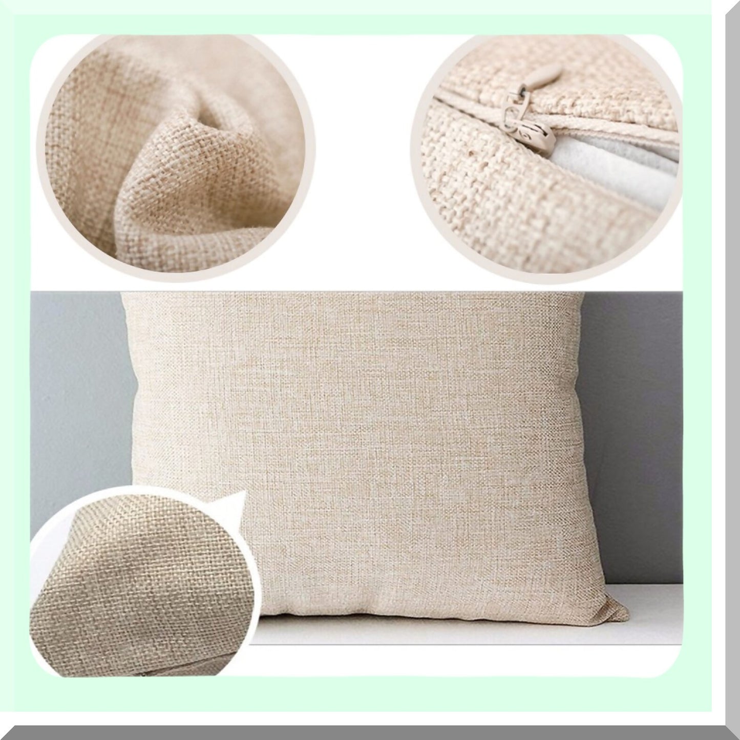 Eiffel Tower Linen Decorative Throw Pillow Cover - Parisian Square Cushion Slipcover for Couch Sofa Bed Living Room - Durable 18x18 Inch Home Decor Accent (1 Piece)