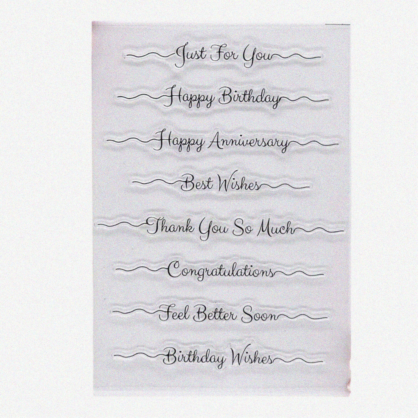 Words Just for You Happy Birthday Clear Stamps 11x16cm