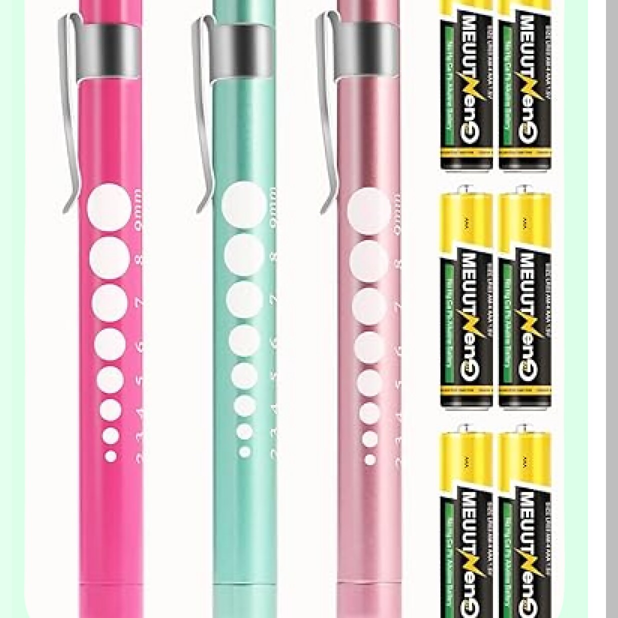 Aluminum Alloy Penlights with Batteries for Medical Use