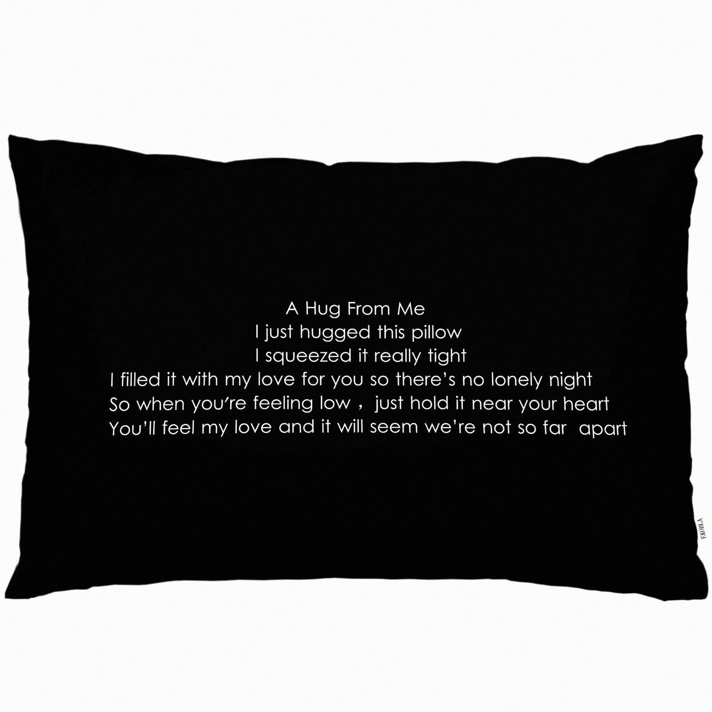 Inspirational Love Letter Throw Pillow Cover - Funny Cool Sayings Decor Cushion - Hand Drawn Fashion Lumbar Case for Sofa Couch Bed - Standard Queen Size 20x30 Inch