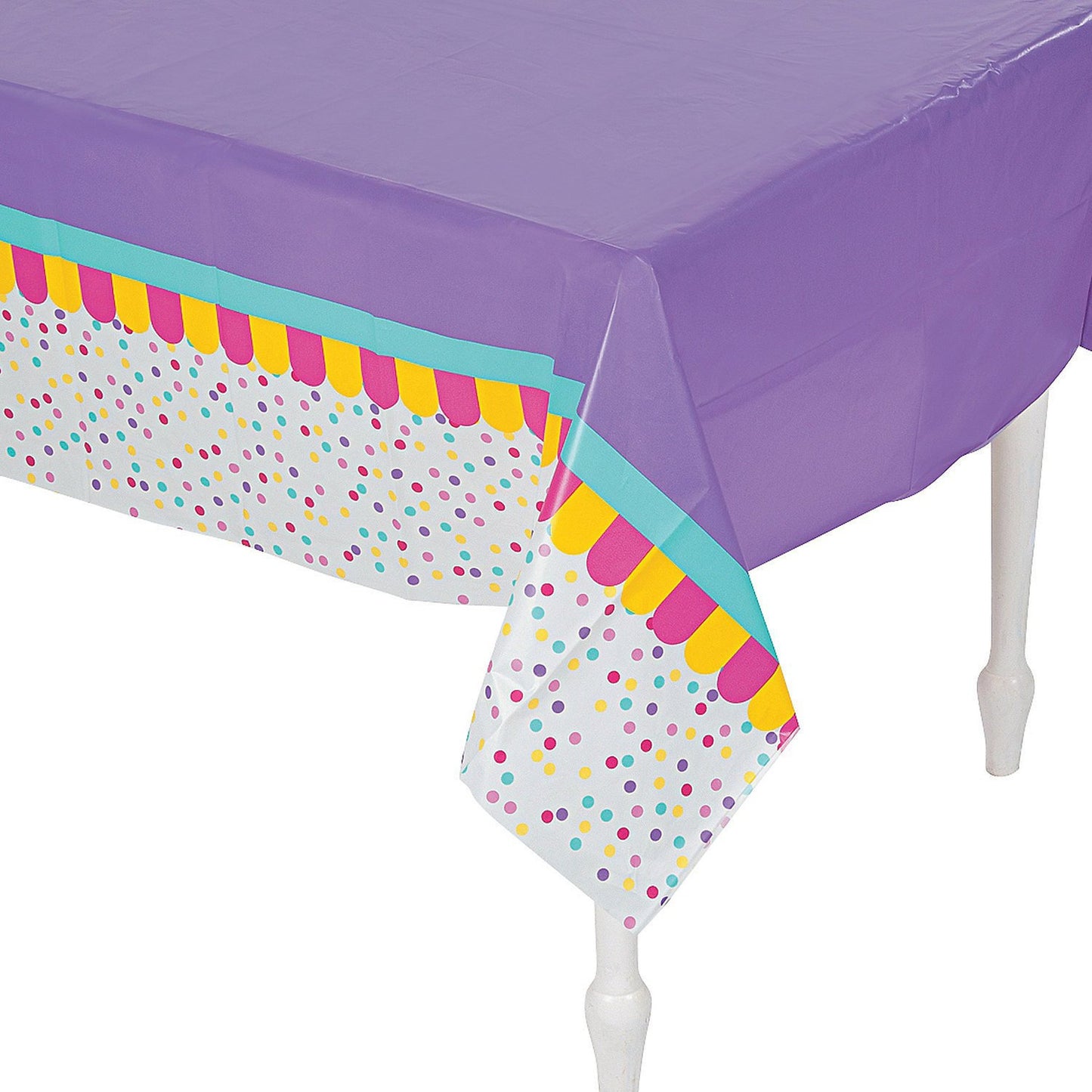 Donut Party Plastic Tablecloth for Birthday & Events
